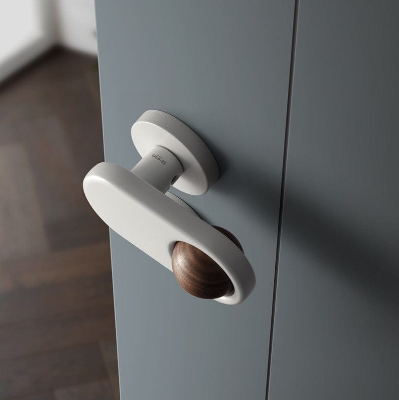 Goo-Ki Rotatable Black Walnut Door Lock American Style Bedroom Interior Door Lockset