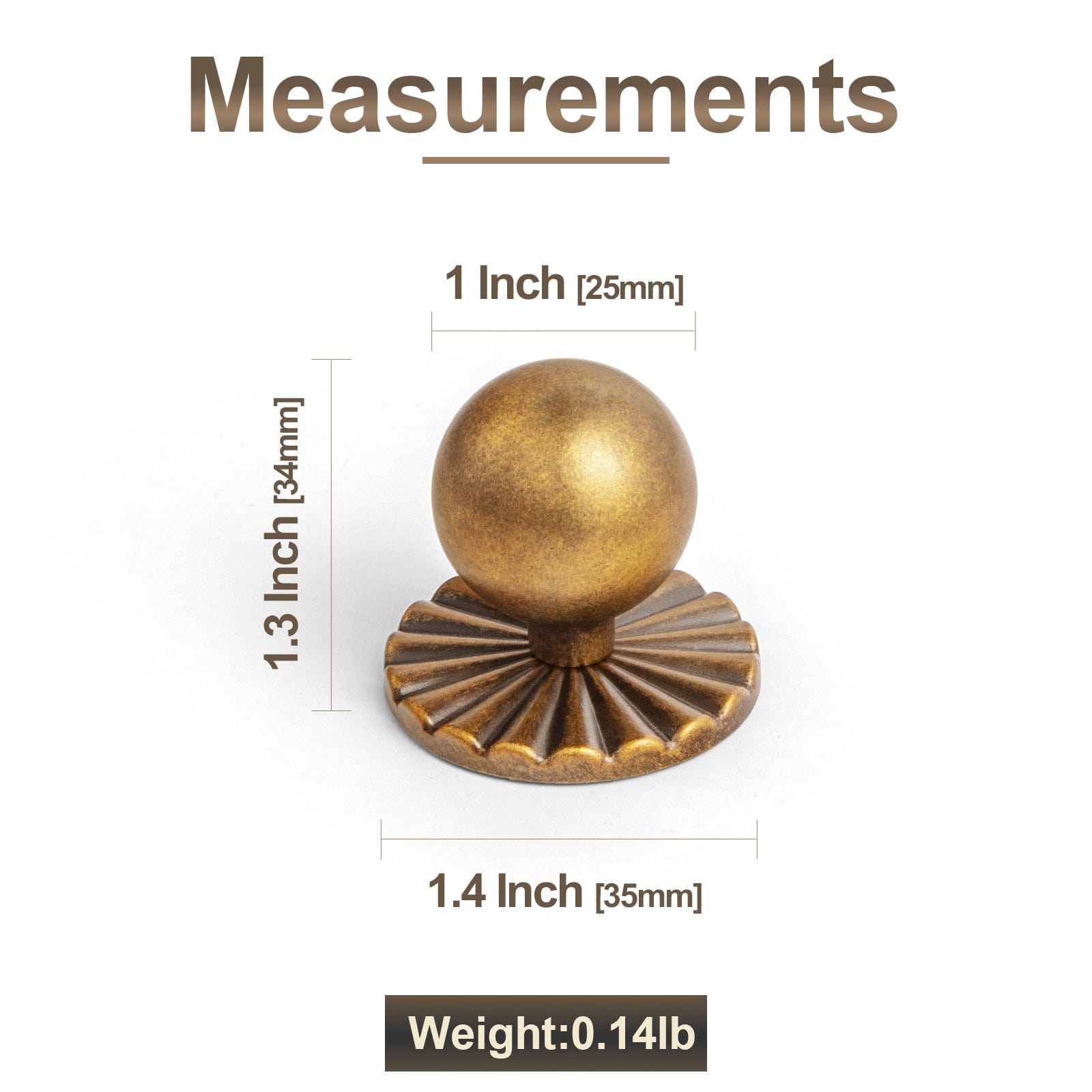 Goo-Ki Round Cabinet Knobs with Back Plate Zinc Alloy Cabinet Handle with Long Back Plate