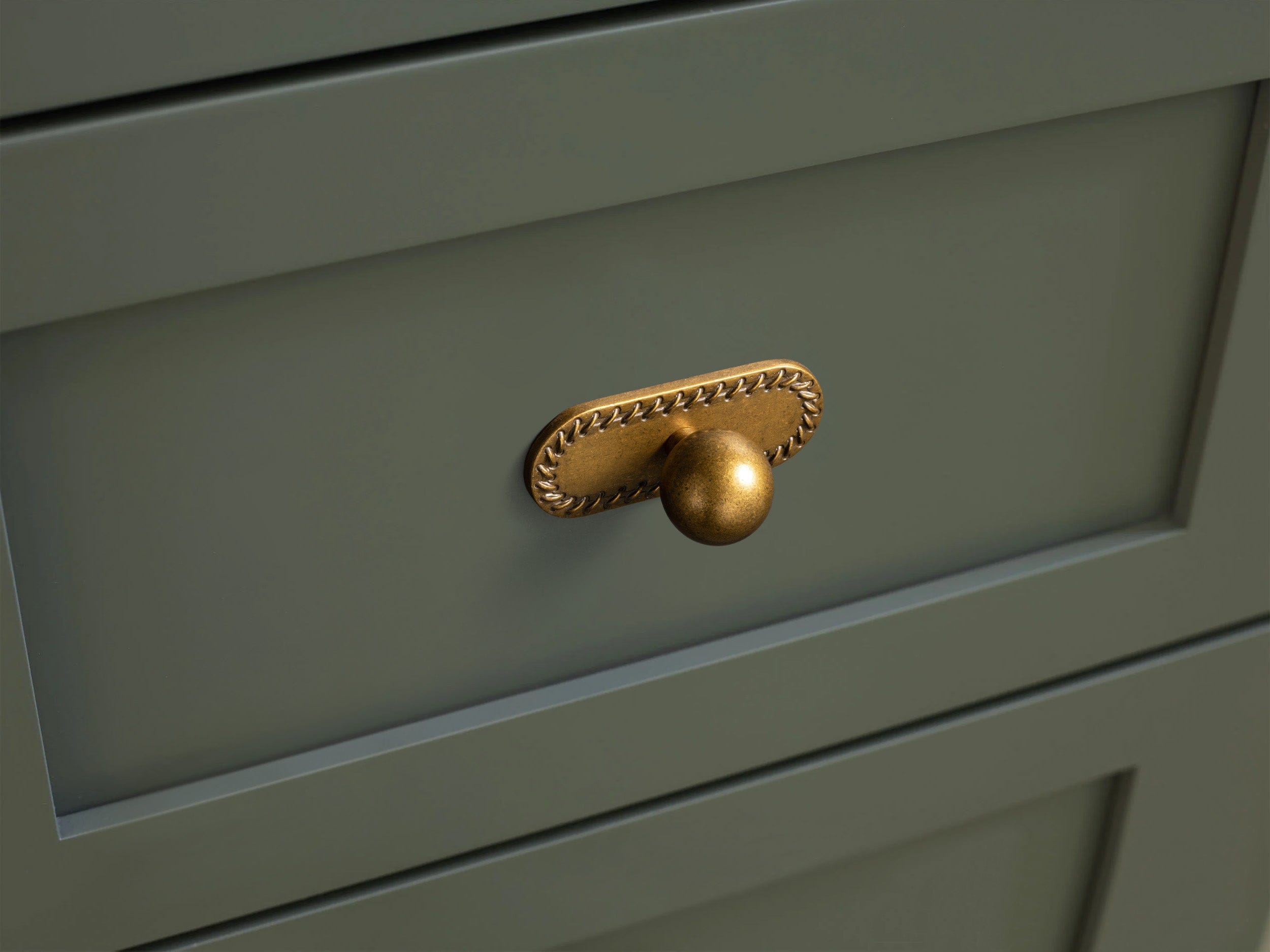 Goo-Ki Round Cabinet Knobs with Back Plate Zinc Alloy Cabinet Handle with Long Back Plate