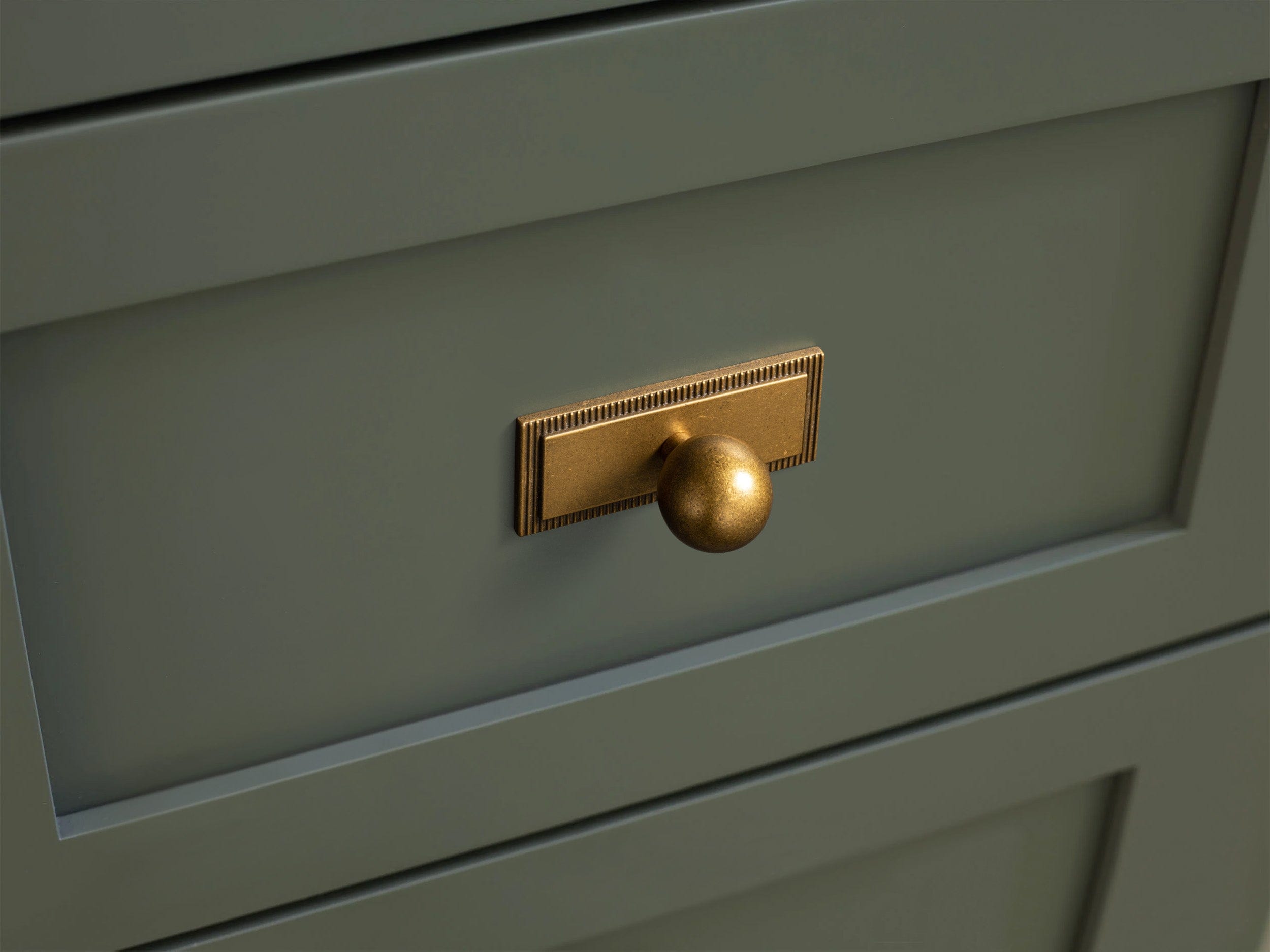 Goo-Ki Round Cabinet Knobs with Back Plate Zinc Alloy Cabinet Handle with Long Back Plate