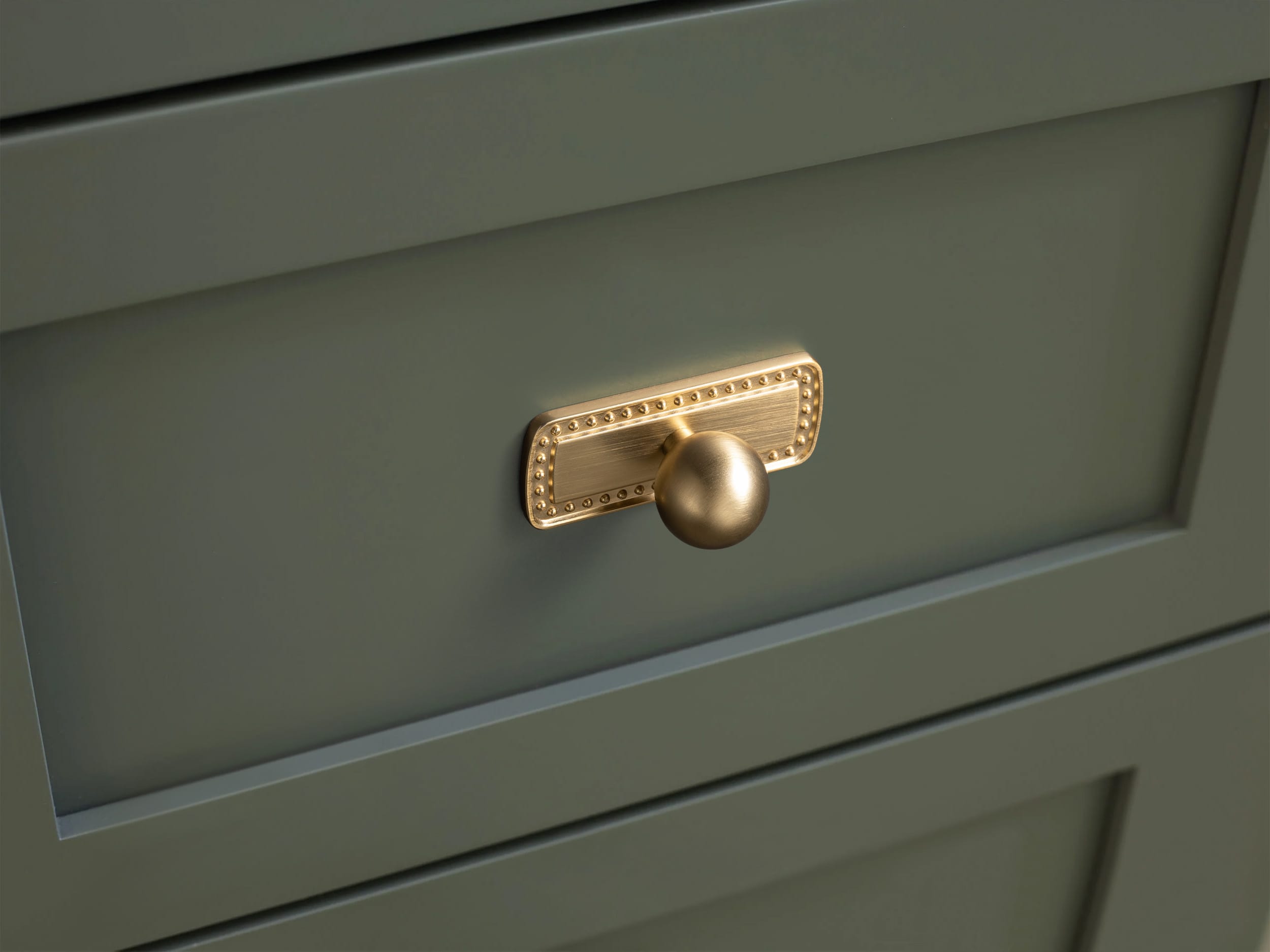 Goo-Ki Round Cabinet Knobs with Back Plate Zinc Alloy Cabinet Handle with Long Back Plate