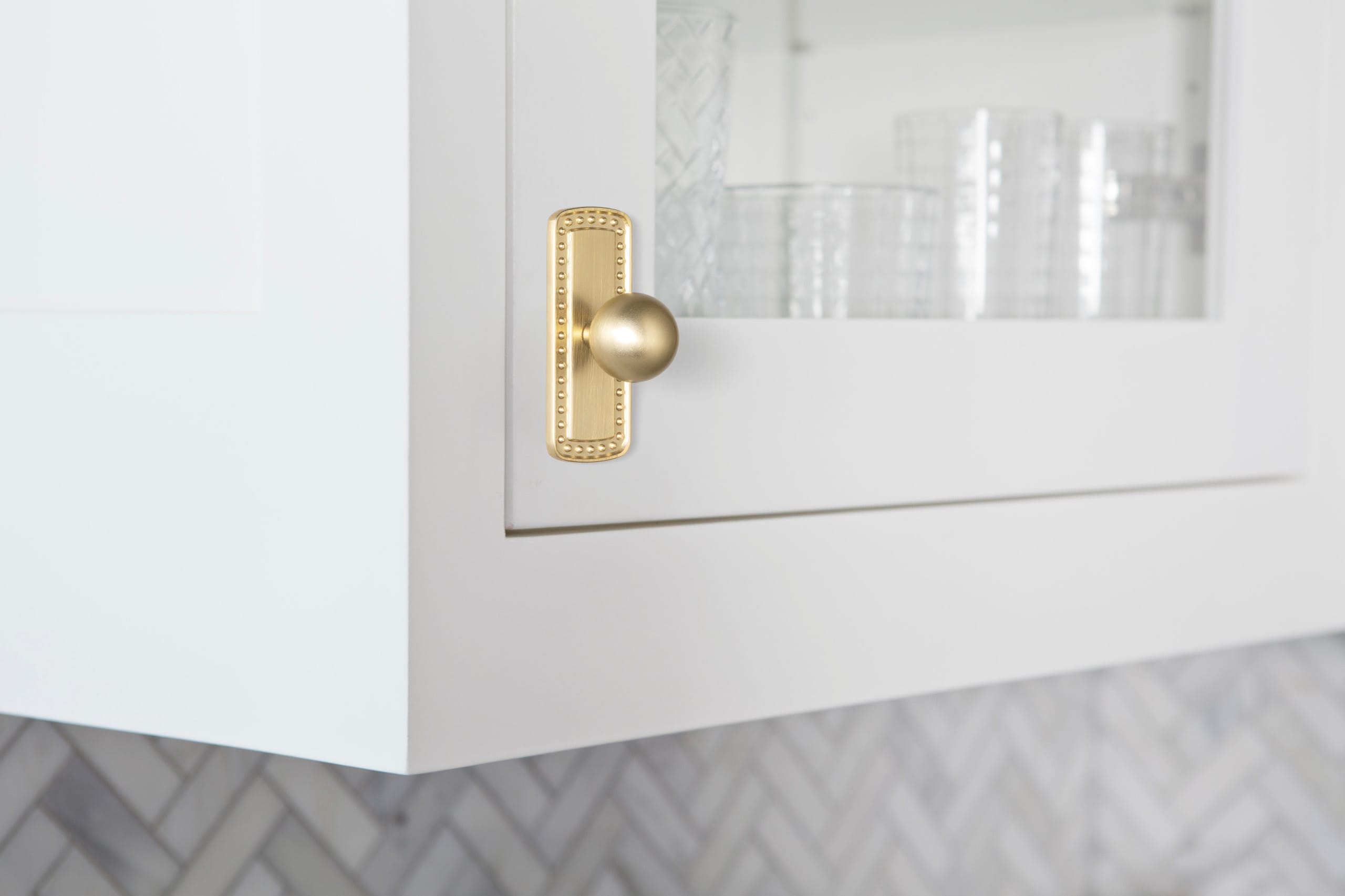 Goo-Ki Round Cabinet Knobs with Back Plate Zinc Alloy Cabinet Handle with Long Back Plate