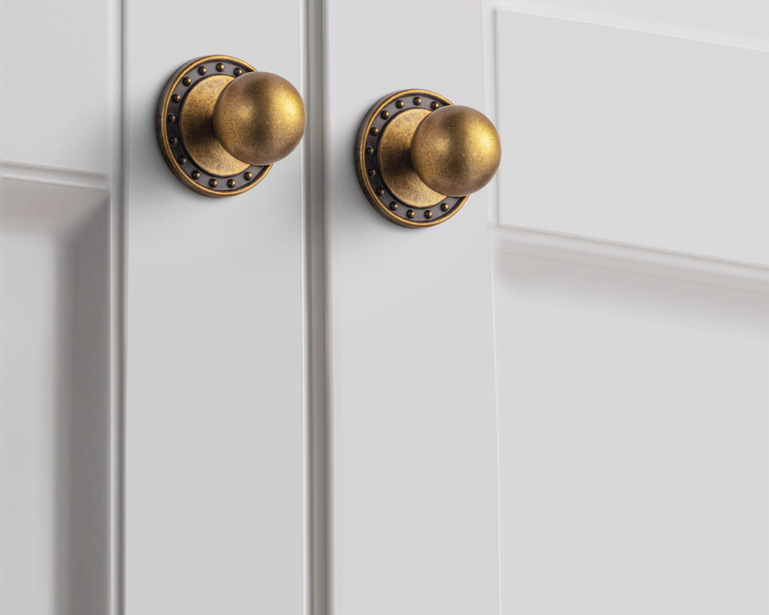 Goo-Ki Round Cabinet Knobs with Back Plate Zinc Alloy Cabinet Handle with Long Back Plate