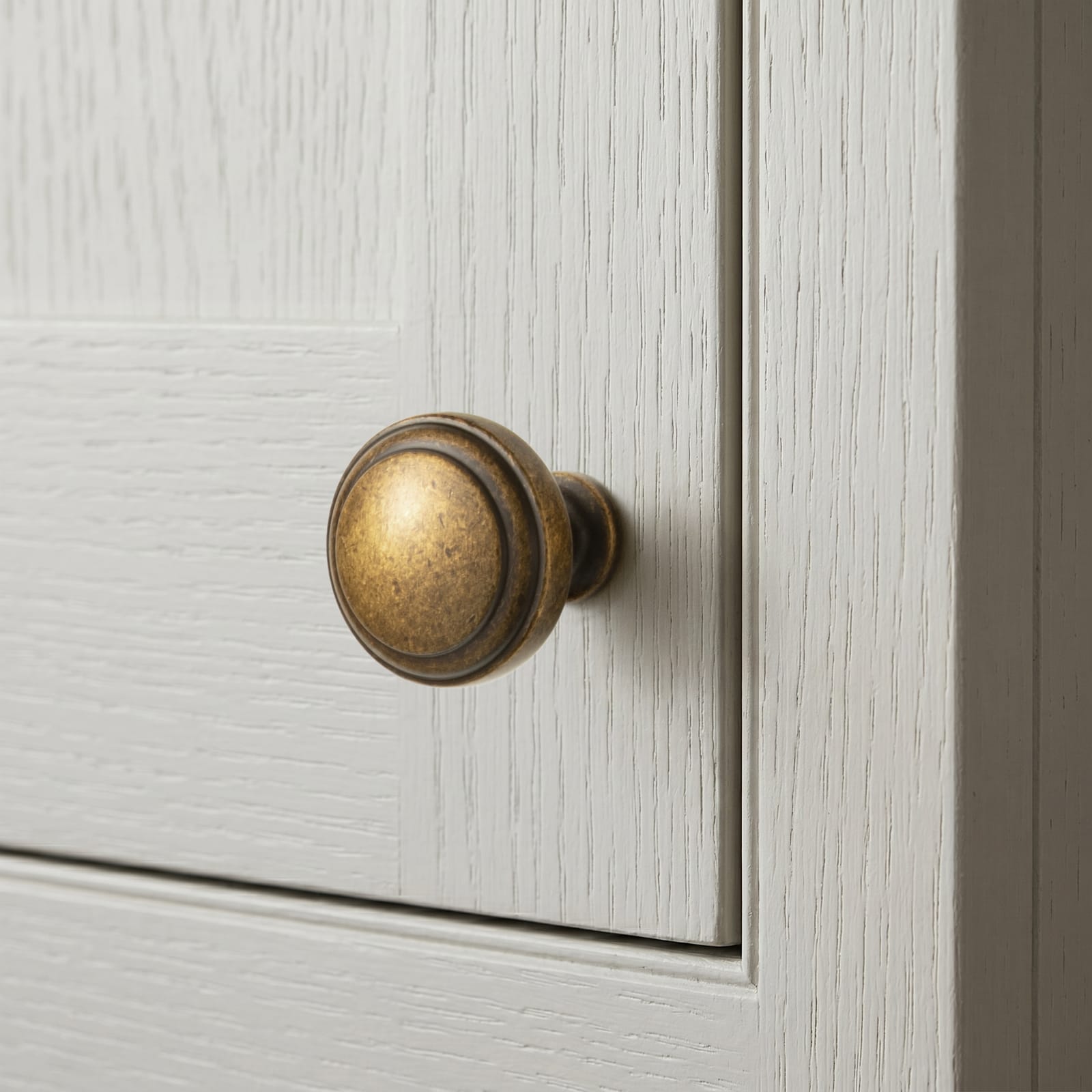 Goo-Ki Round Mushroom Cabinet Knobs, Solid Zinc Alloy Single Hole Drawer Knobs, Vintage Furniture Hardware