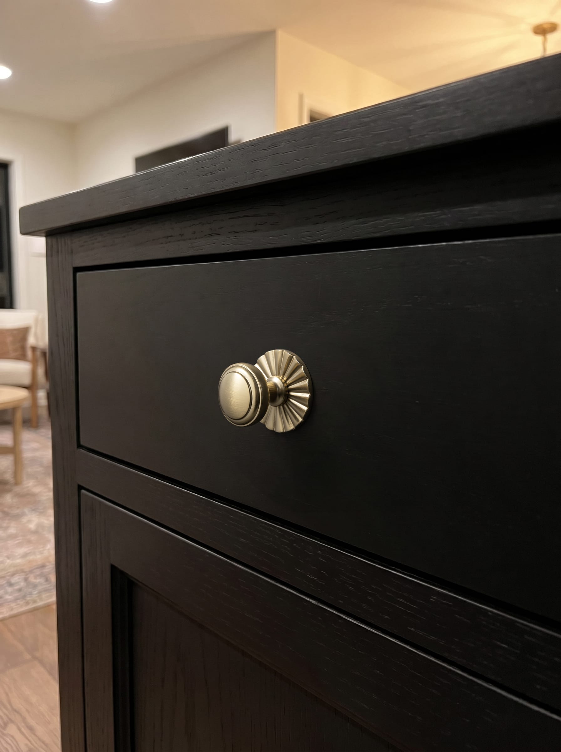 Goo-Ki Round Mushroom Cabinet Knobs, Solid Zinc Alloy Single Hole Drawer Knobs, Vintage Furniture Hardware