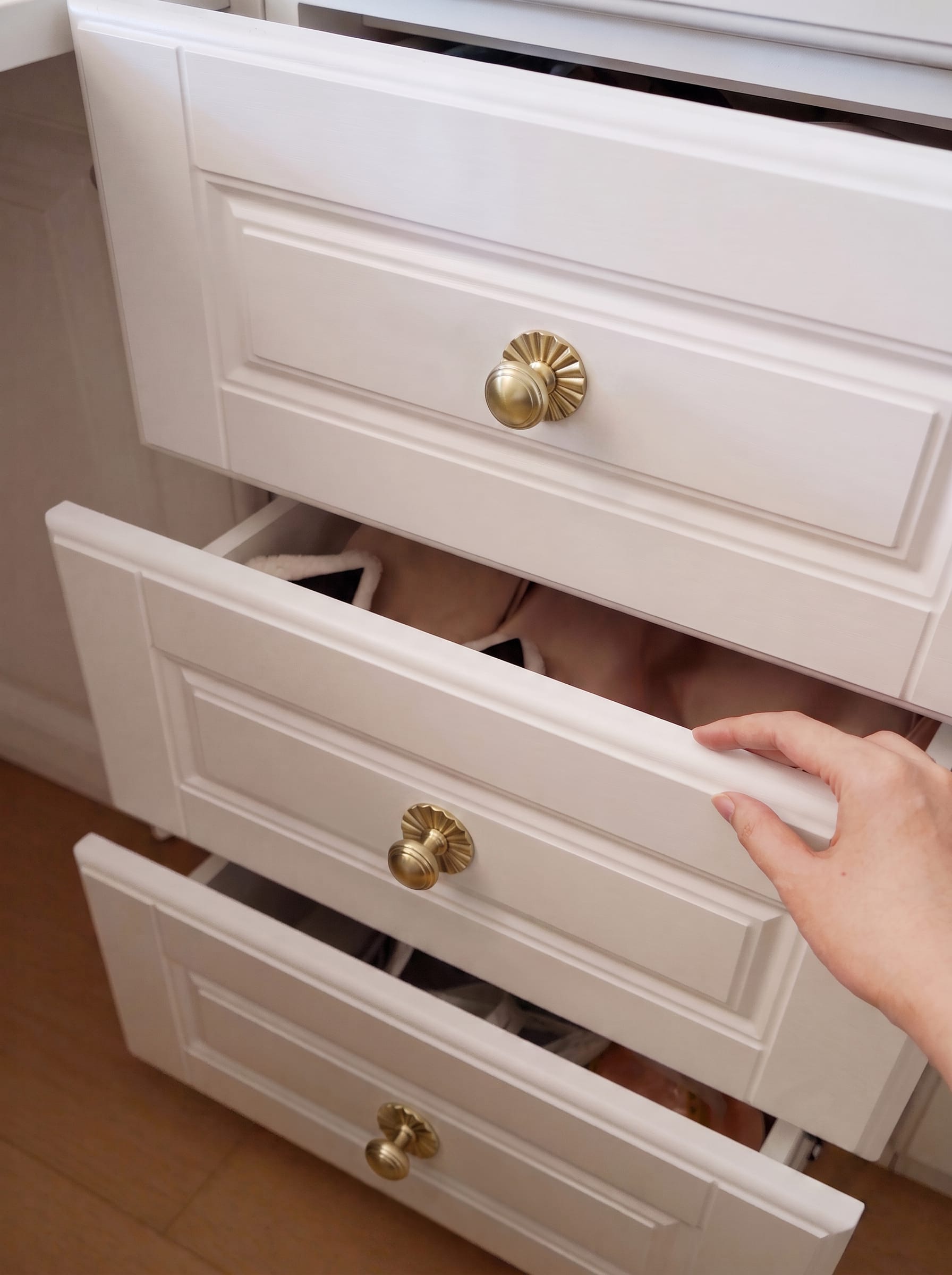 Goo-Ki Round Mushroom Cabinet Knobs, Solid Zinc Alloy Single Hole Drawer Knobs, Vintage Furniture Hardware