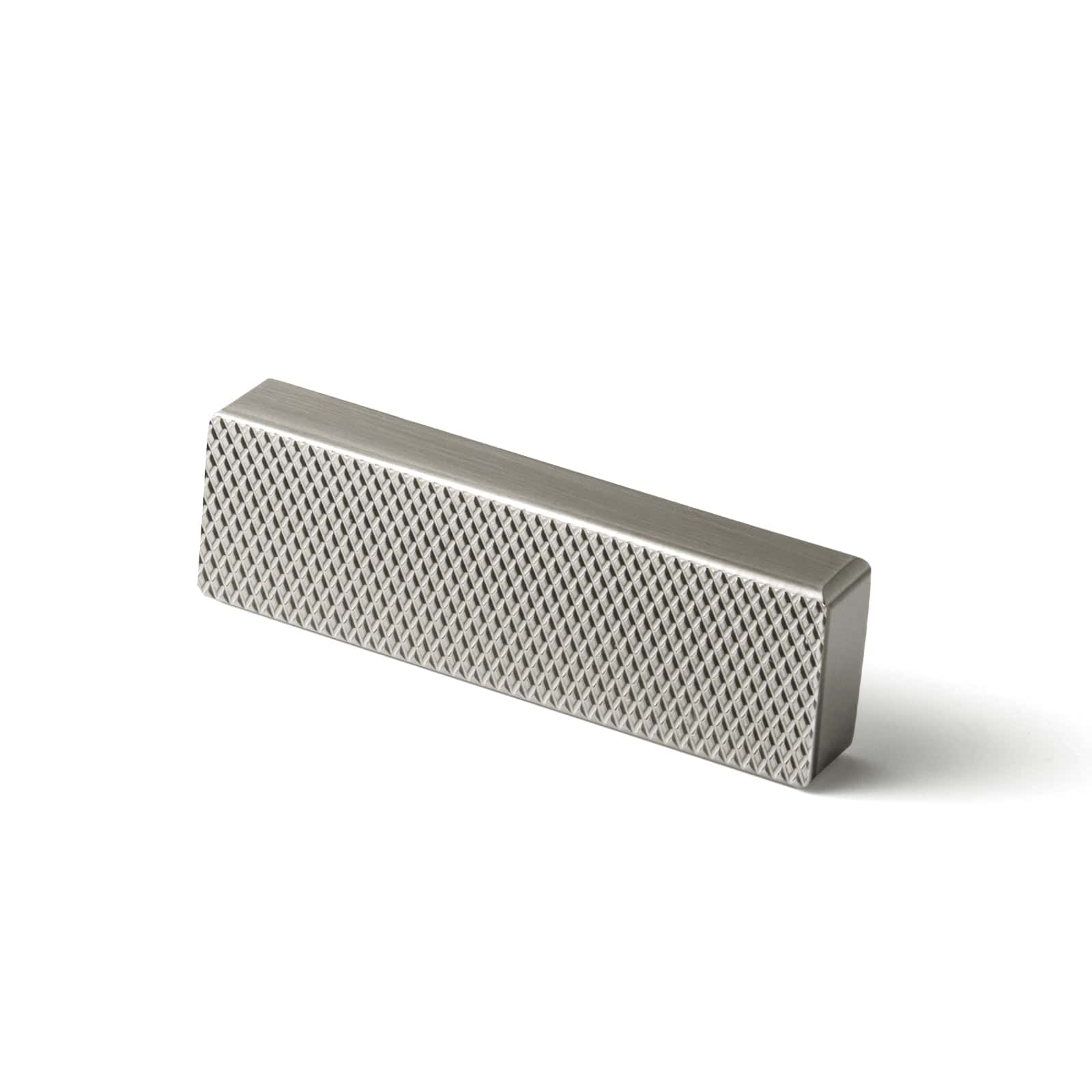 Goo-Ki Satin Nickel / 1.25'' Hole Center / 6 Pack Modern Aluminum Knurled Cabinet Pull Handles - Comfortable Grip & Long - lasting