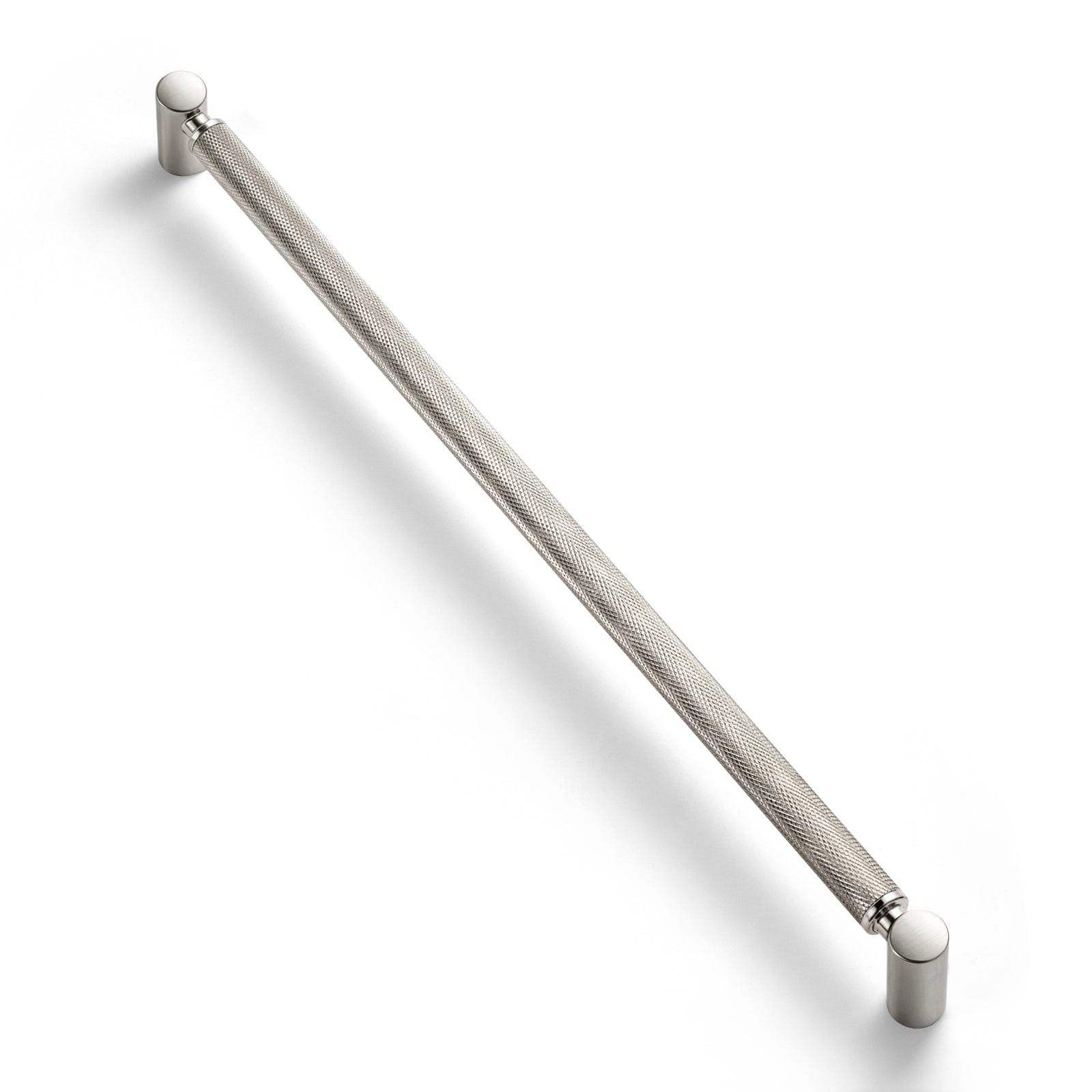 Goo-Ki Satin Nickel / 12.6'' Hole Center / 6 Pack Classic Bar-shaped Knurled Aluminium Drawer Pull Durable & Stylish Hardware for Furniture