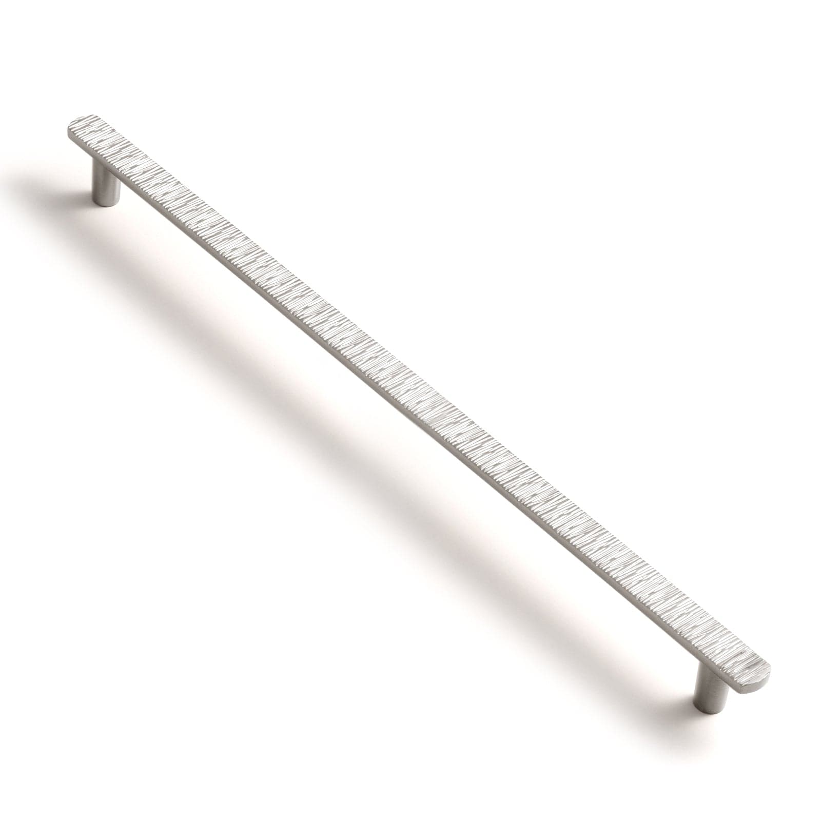 Goo-Ki Satin Nickel / 12.6'' Hole Center / 6 Pack Striped Hammerline Cabinet Pulls Light Luxury Elegant Kitchen Hardware