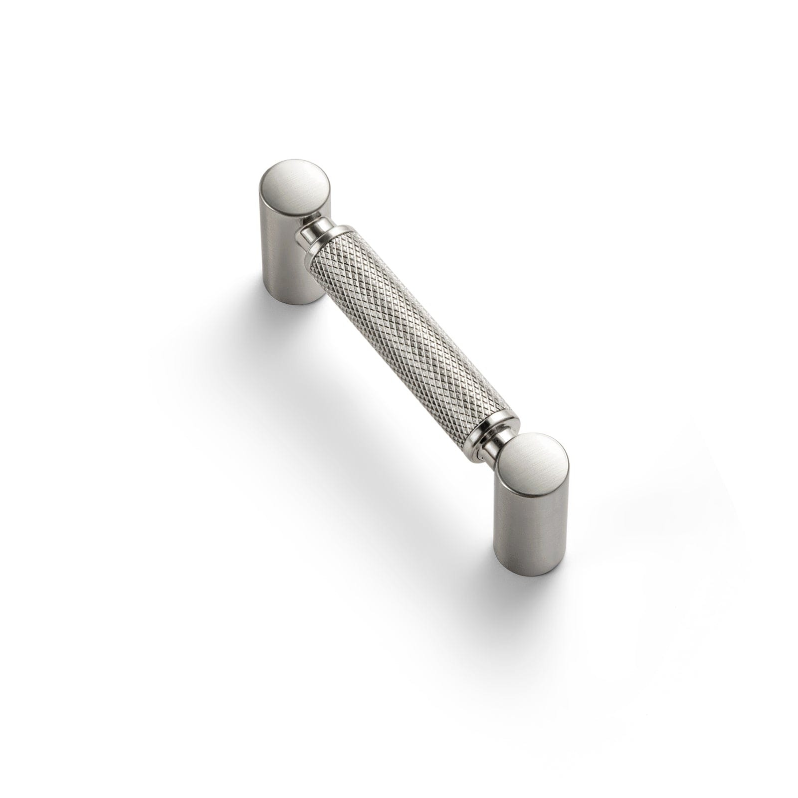 Goo-Ki Satin Nickel / 3'' Hole Center / 6 Pack Classic Bar-shaped Knurled Aluminium Drawer Pull Durable & Stylish Hardware for Furniture