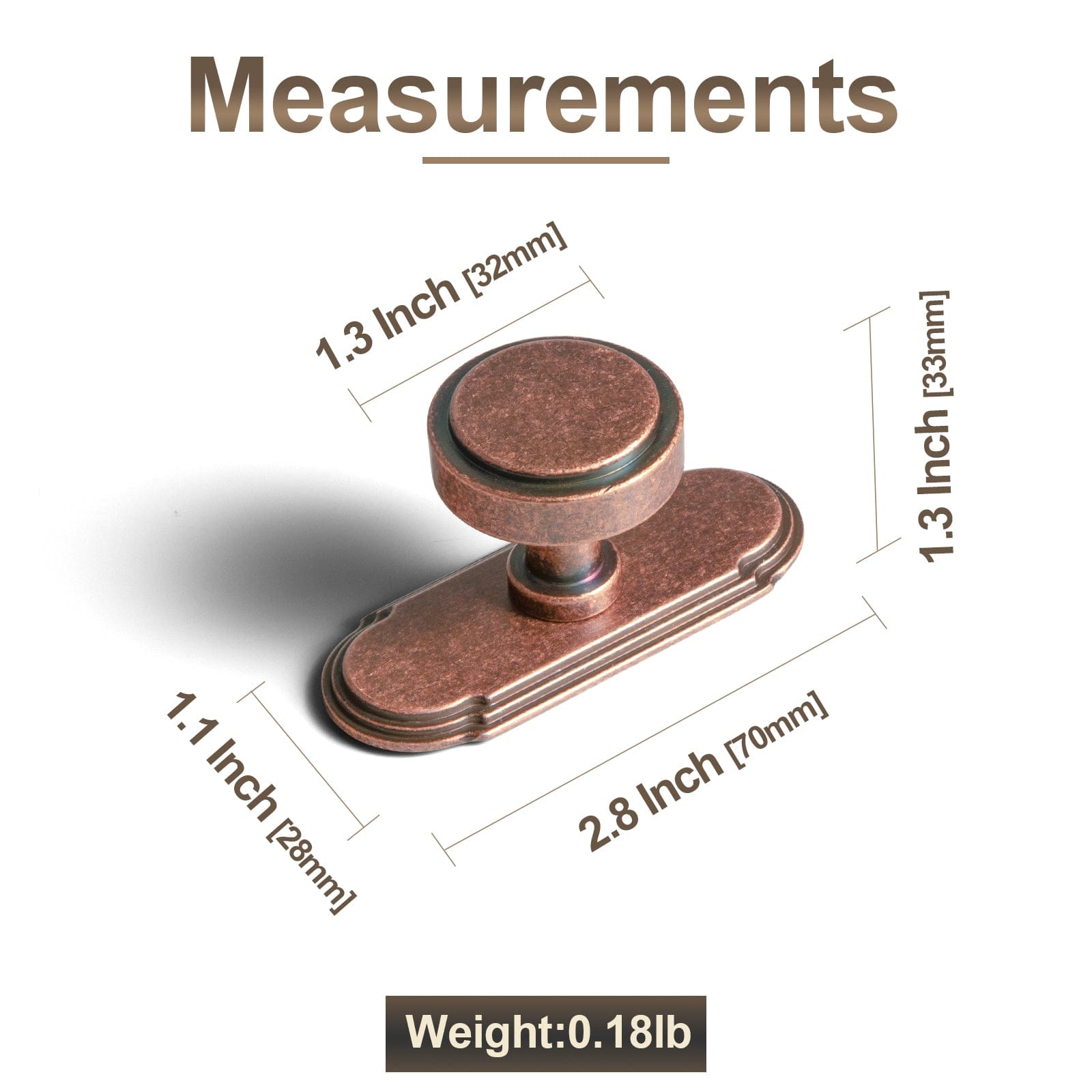 Goo-Ki Simple Cylindrical Zinc Alloy Drawer Knob with Elegant Design