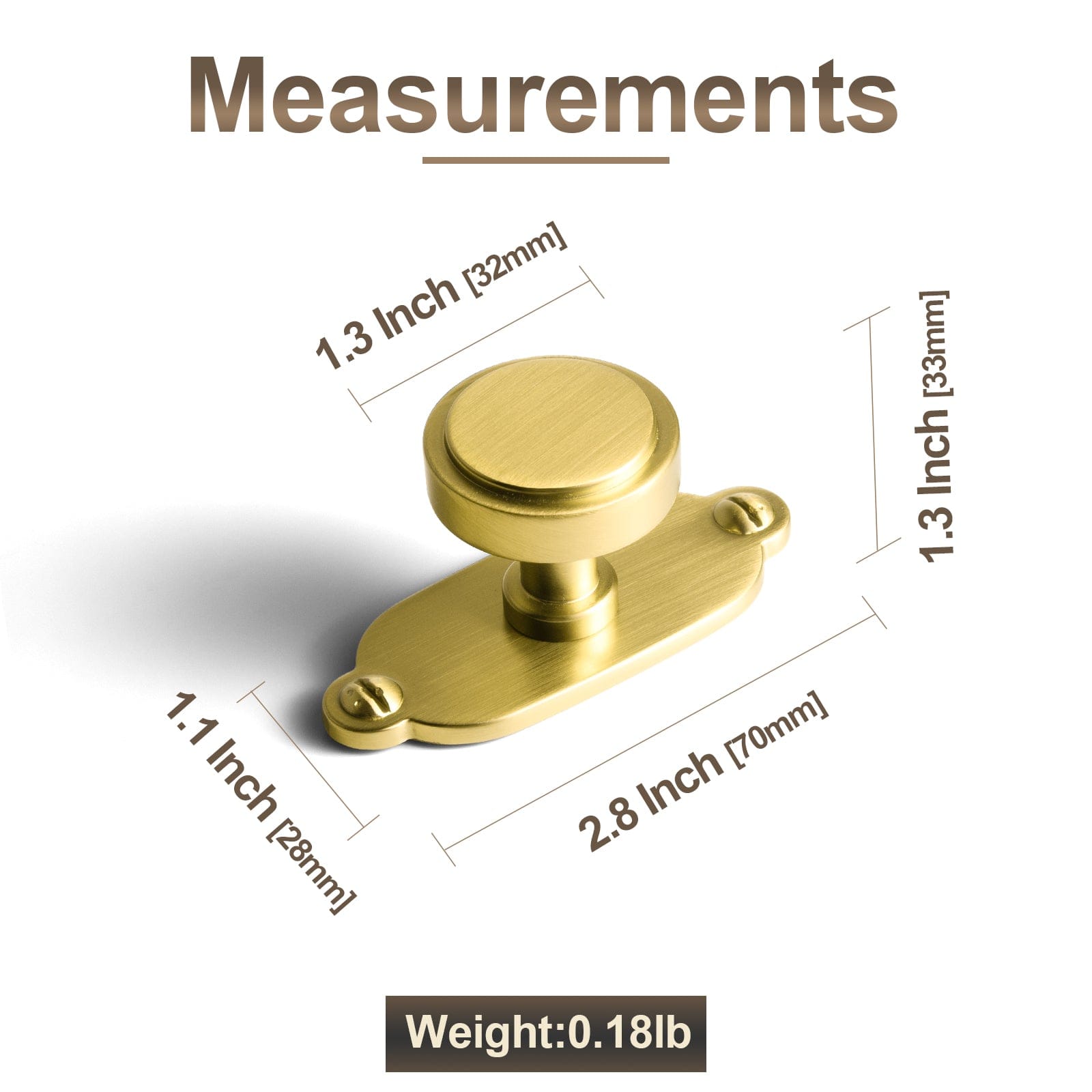 Goo-Ki Simple Cylindrical Zinc Alloy Drawer Knob with Elegant Design