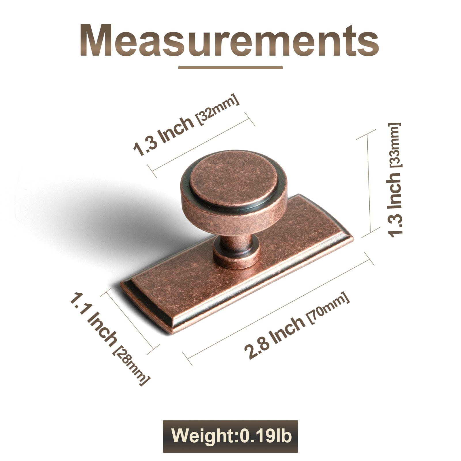Goo-Ki Simple Cylindrical Zinc Alloy Drawer Knob with Elegant Design