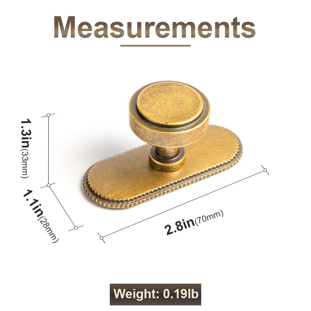 Goo-Ki Simple Cylindrical Zinc Alloy Drawer Knob with Elegant Design
