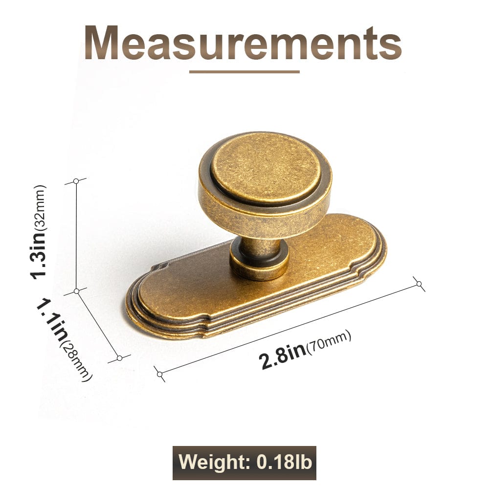 Goo-Ki Simple Cylindrical Zinc Alloy Drawer Knob with Elegant Design