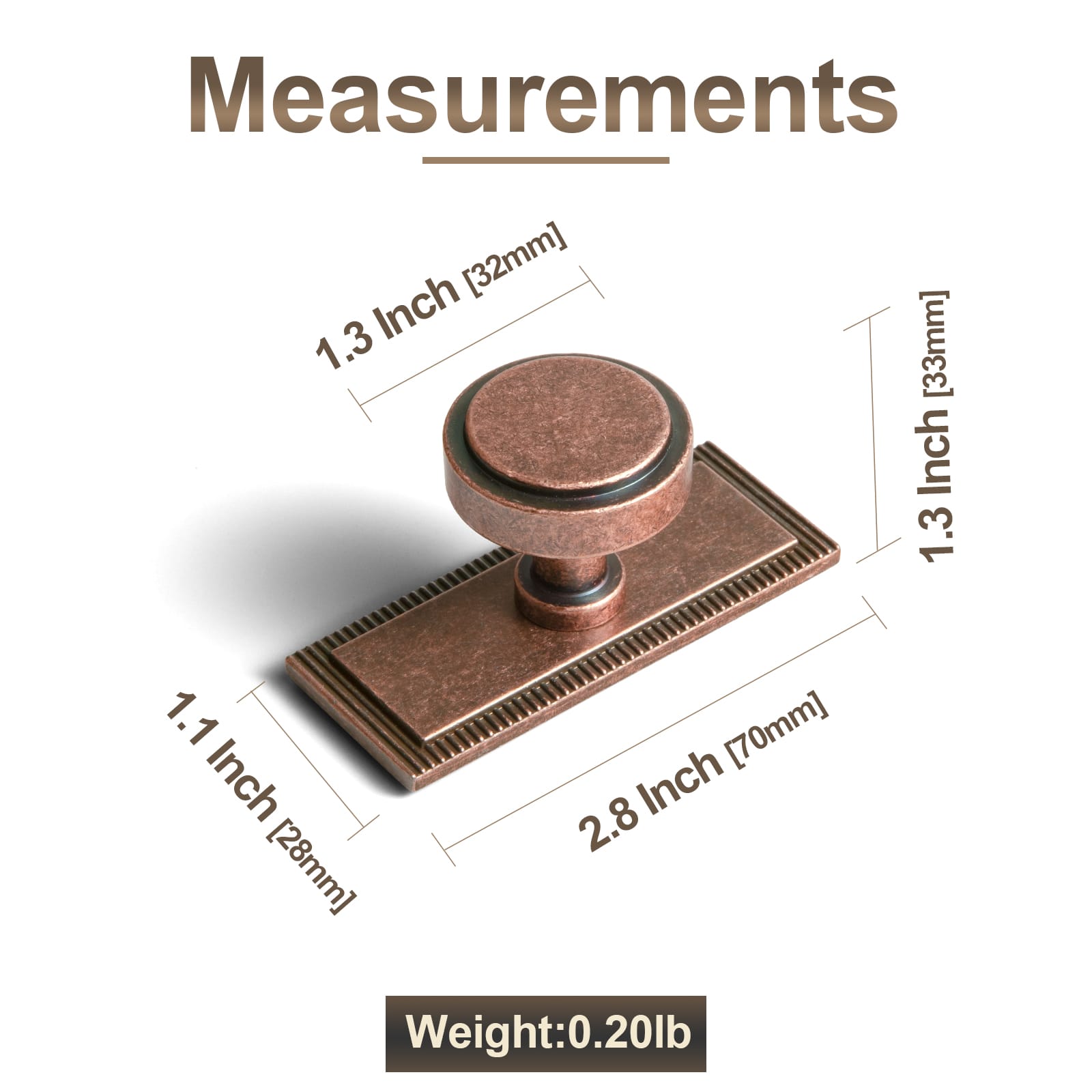 Goo-Ki Simple Cylindrical Zinc Alloy Drawer Knob with Elegant Design