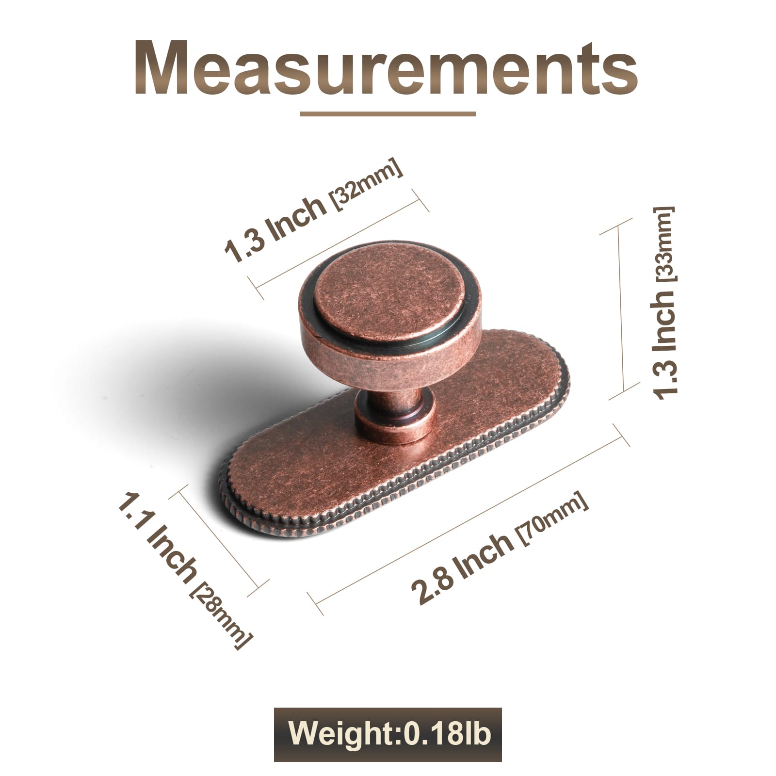 Goo-Ki Simple Cylindrical Zinc Alloy Drawer Knob with Elegant Design