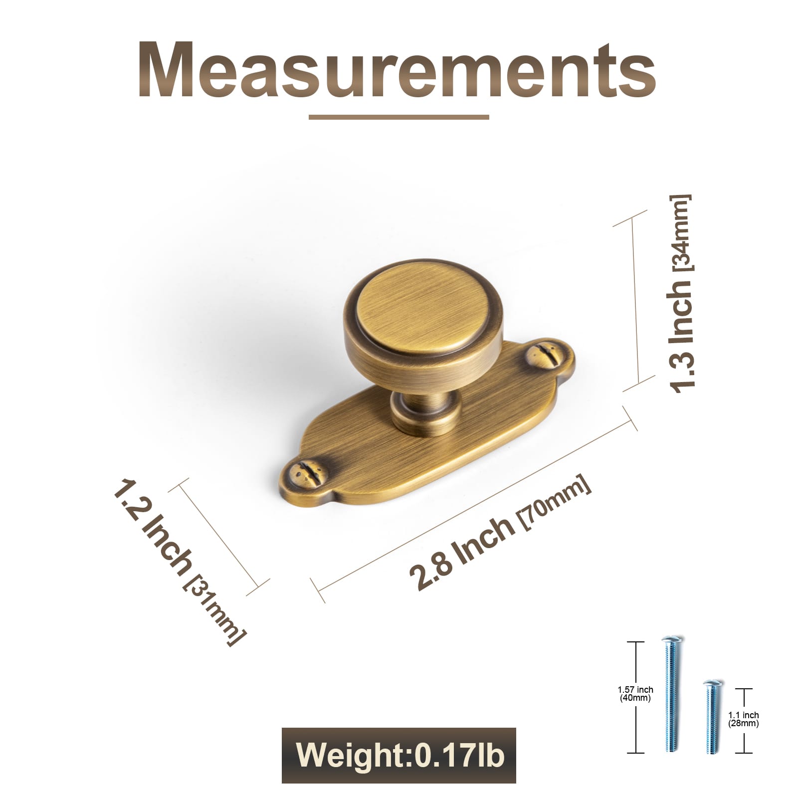 Goo-Ki Simple Cylindrical Zinc Alloy Drawer Knob with Elegant Design