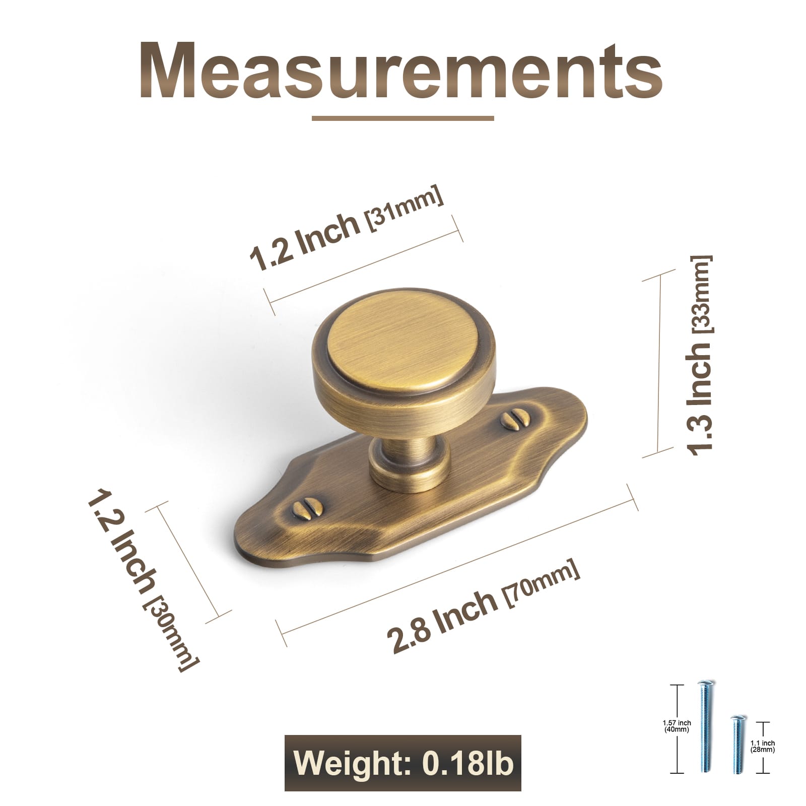 Goo-Ki Simple Cylindrical Zinc Alloy Drawer Knob with Elegant Design