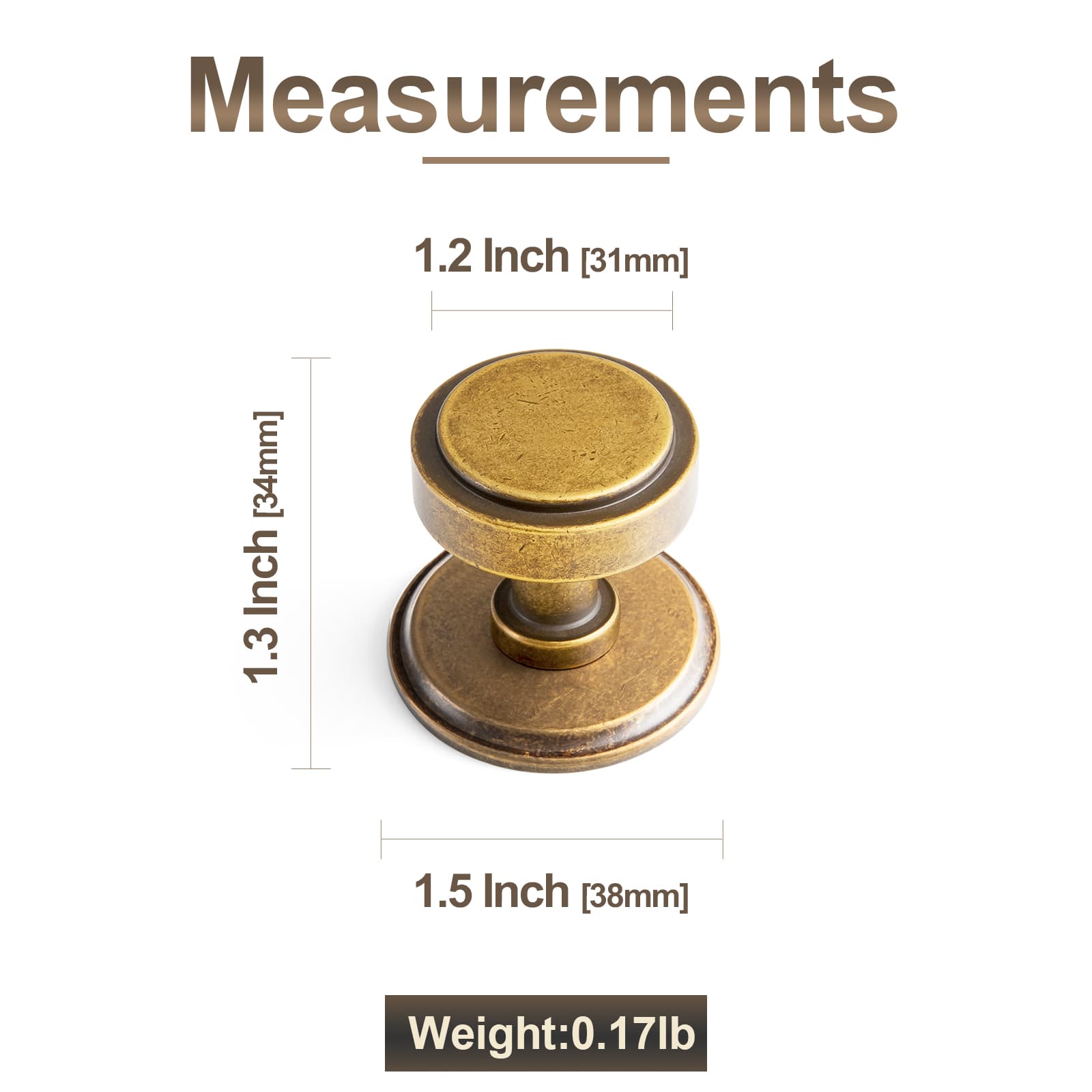 Goo-Ki Simple Cylindrical Zinc Alloy Drawer Knob with Elegant Design