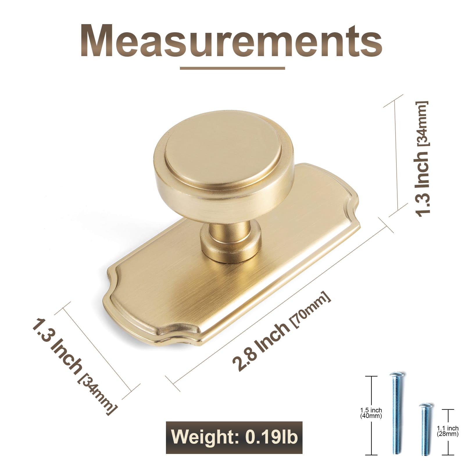 Goo-Ki Simple Cylindrical Zinc Alloy Drawer Knob with Elegant Design