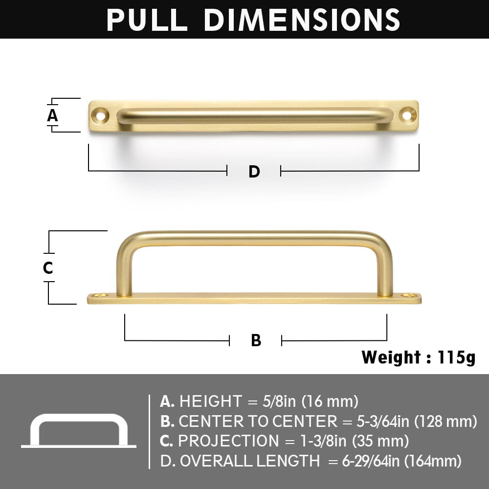 Goo-Ki Simple Sleek Wardrobe Pull Contemporary Design Cabinet Handle Modern Style