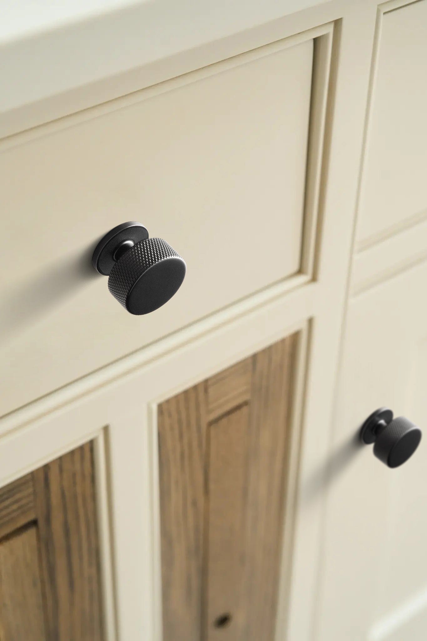 Goo-Ki Single Hole Knurled Decorations Cabinet Large Knob Hardware for Bedroom Kitchen