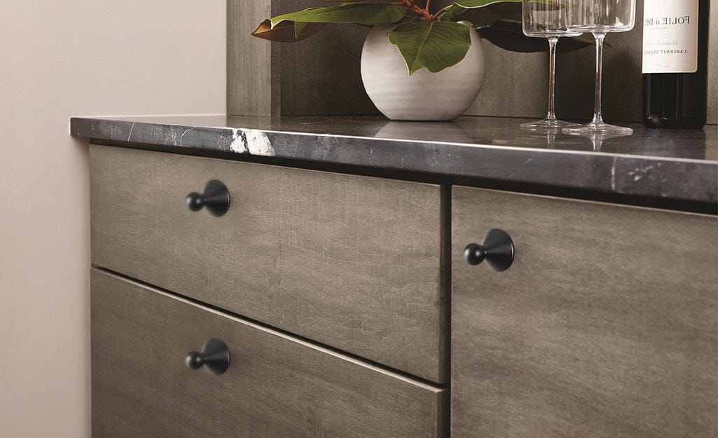 Goo-Ki Statement Zinc Alloy Cabinet Pull – Geometric Ball and Cone Design for Drawer