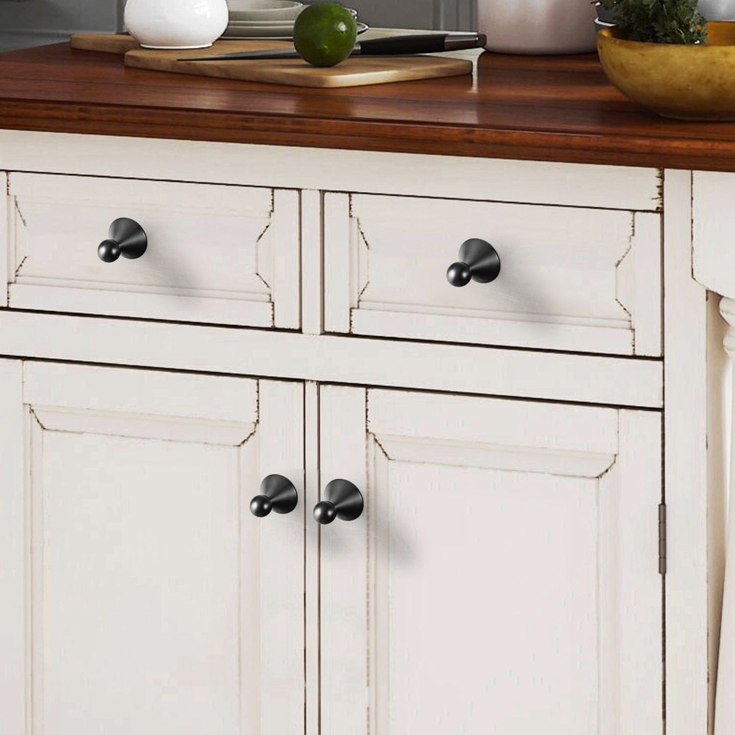 Goo-Ki Statement Zinc Alloy Cabinet Pull – Geometric Ball and Cone Design for Drawer