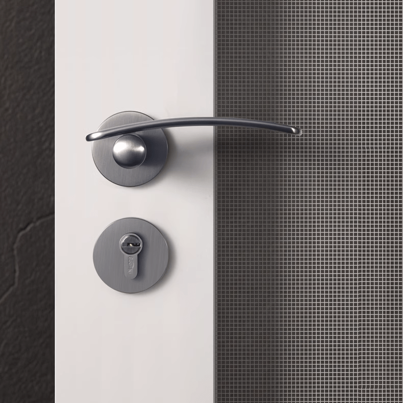 Goo-Ki Streamline Silent Door Lock Bedroom Door Handle Interior Security Door Lock