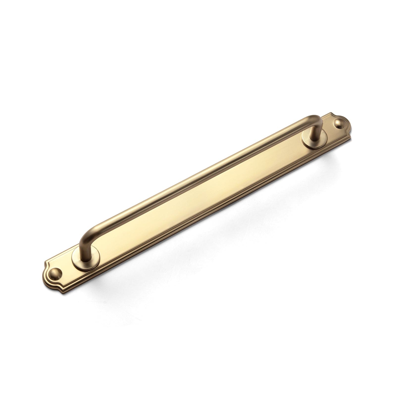 Goo-Ki Stylish Contoured Cabinet Handle with Back Plate Decorative Cabinet Hardware