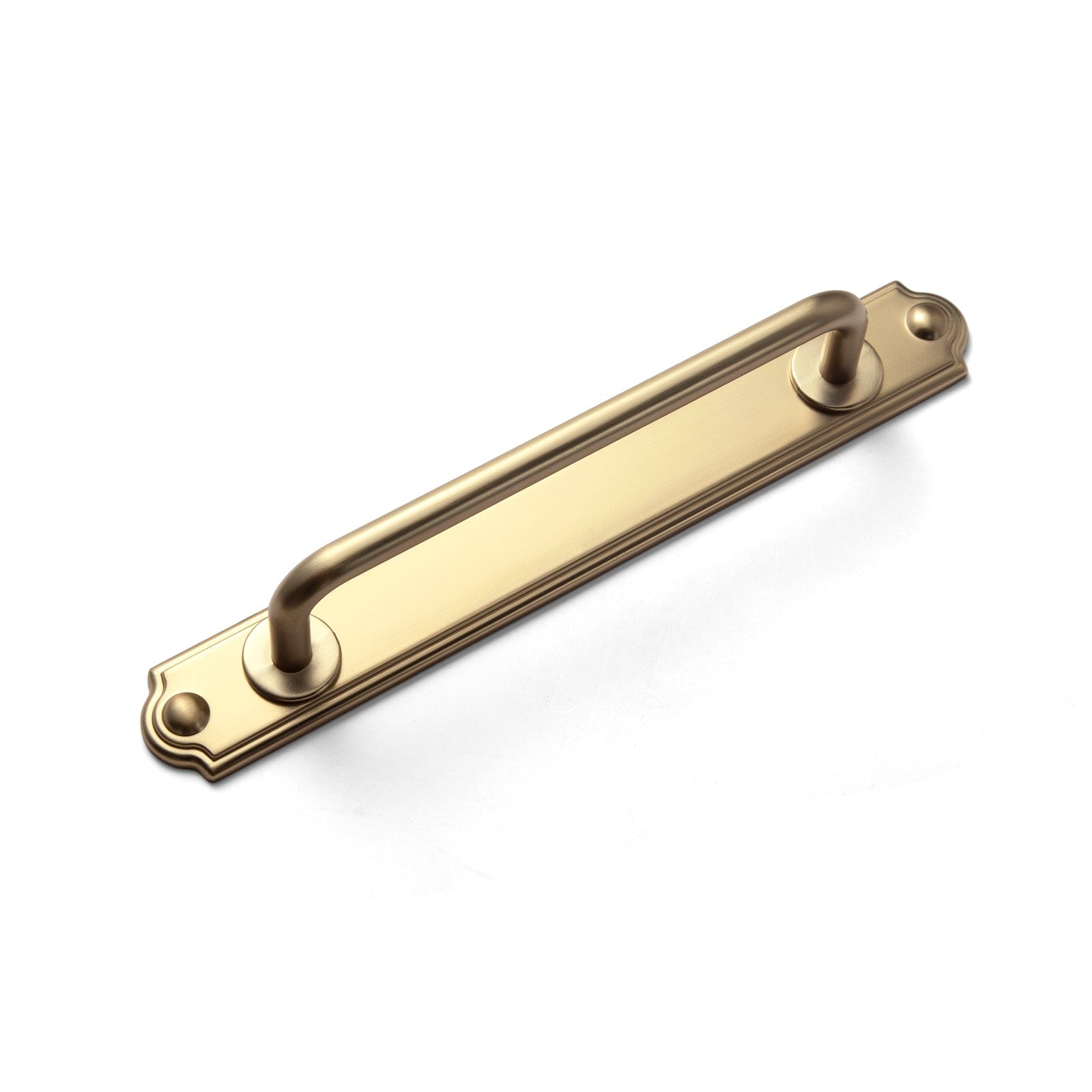 Goo-Ki Stylish Contoured Cabinet Handle with Back Plate Decorative Cabinet Hardware