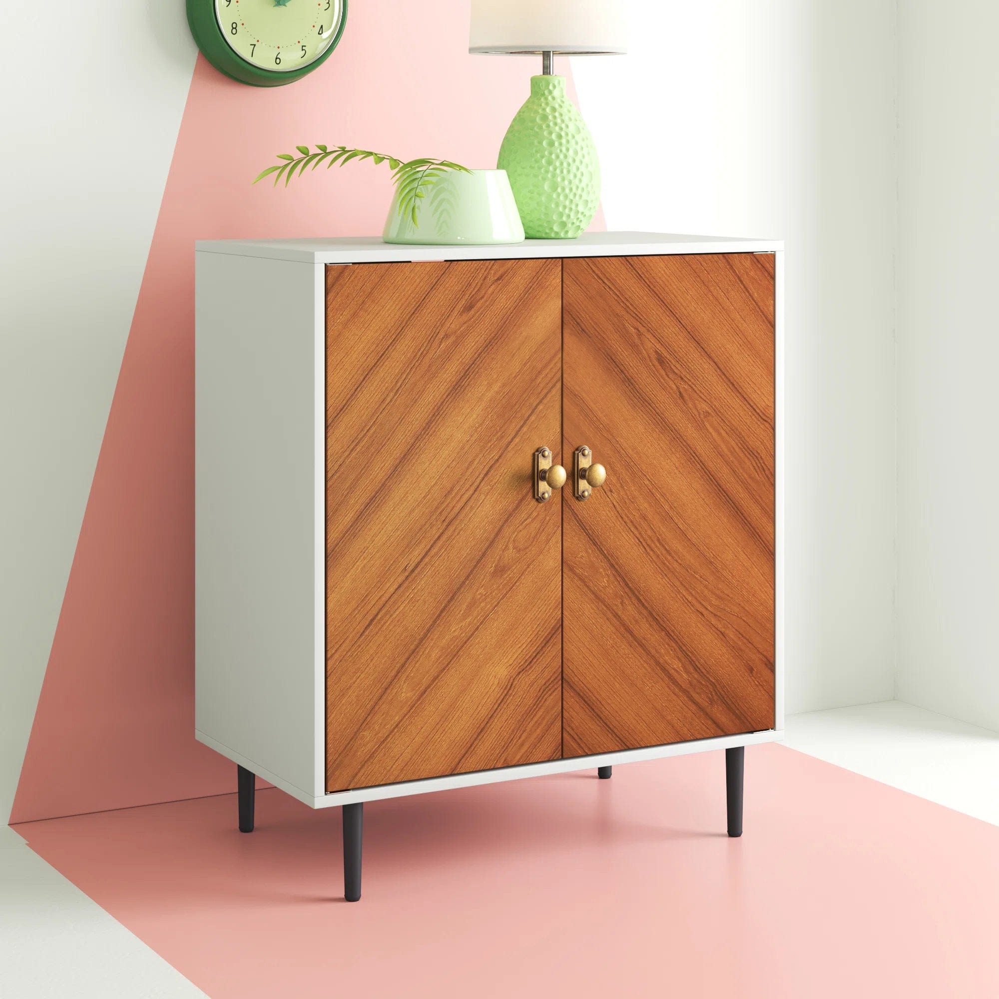 Goo-Ki Stylish Contoured Cabinet Handle with Back Plate Decorative Cabinet Hardware