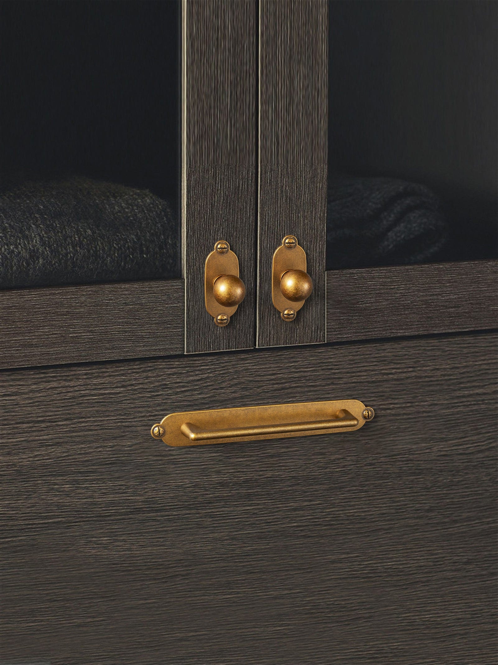 Goo-Ki Stylish Zinc Alloy Cabinet Knobs Classic Round Design Durable Cabinet Handles