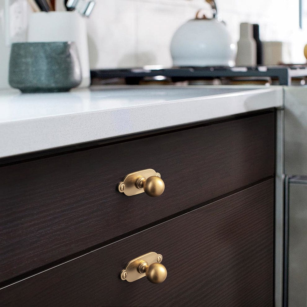 Goo-Ki Stylish Zinc Alloy Cabinet Knobs Classic Round Design Durable Cabinet Handles
