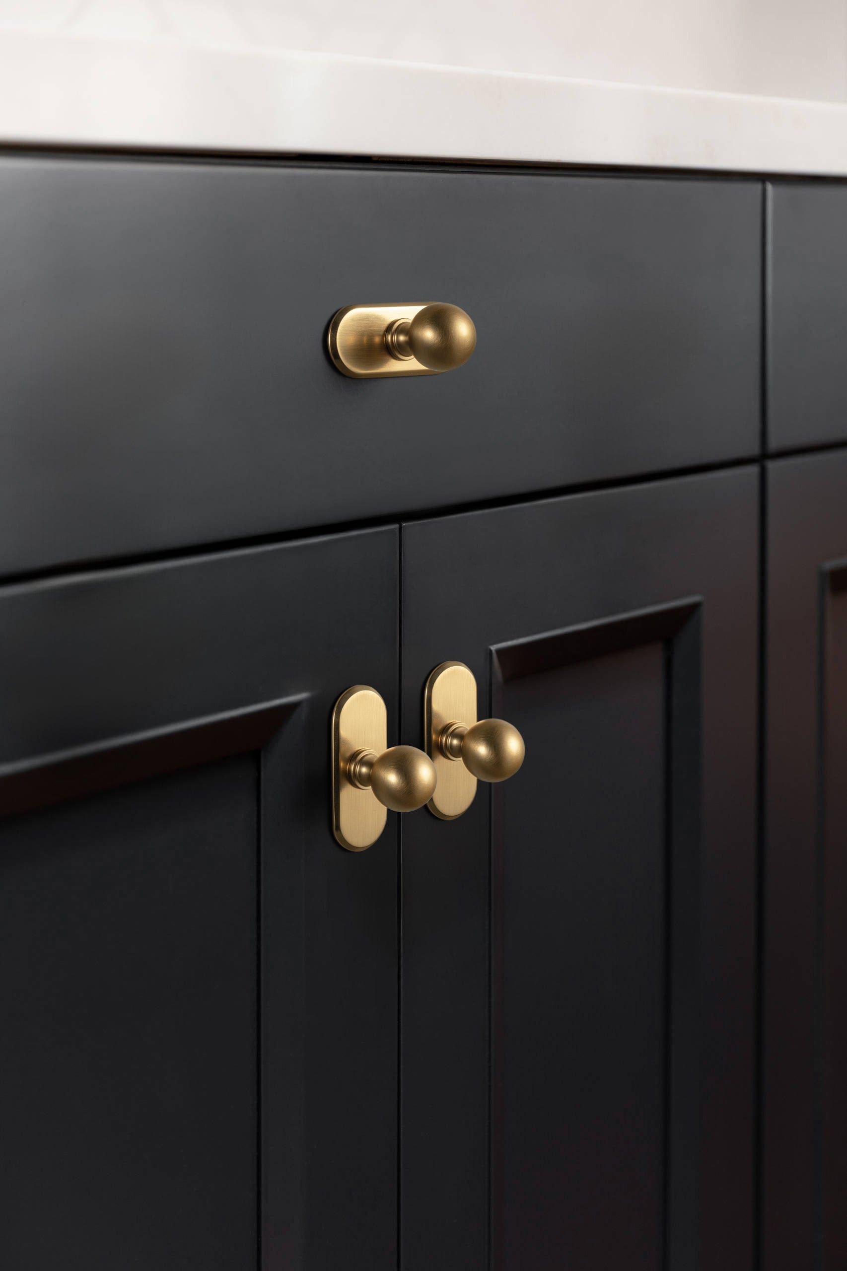 Goo-Ki Stylish Zinc Alloy Cabinet Knobs Classic Round Design Durable Cabinet Handles