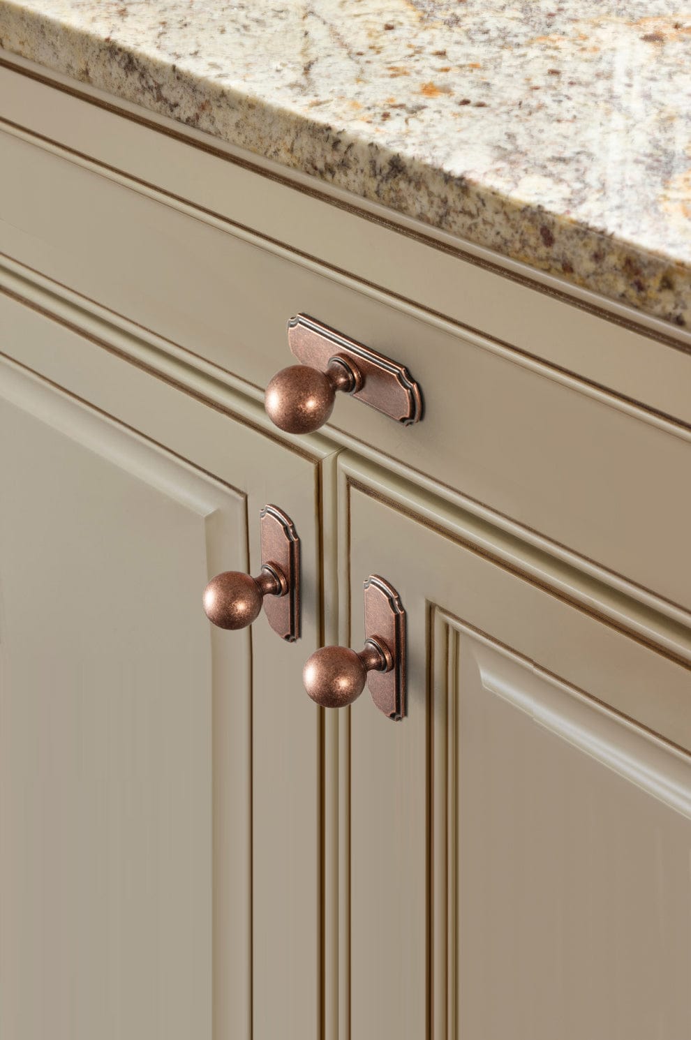 Goo-Ki Stylish Zinc Alloy Cabinet Knobs Classic Round Design Durable Cabinet Handles
