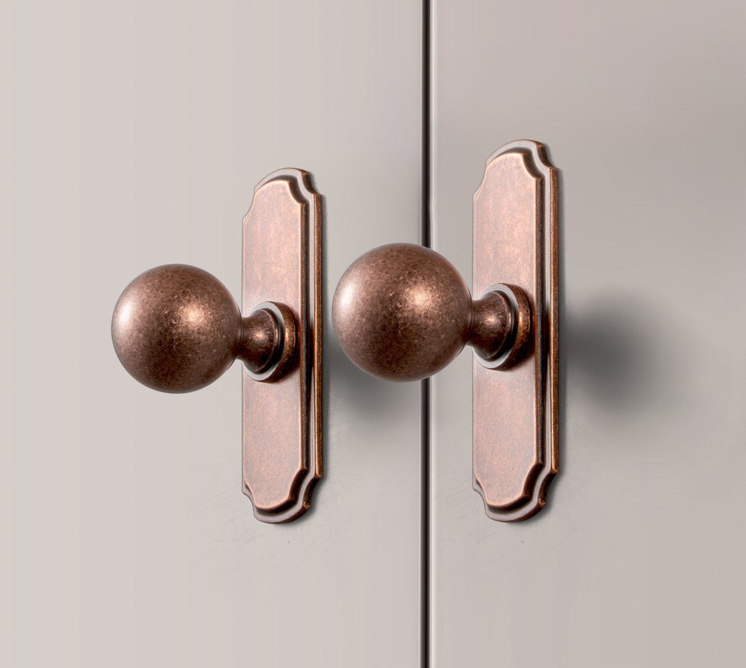 Goo-Ki Stylish Zinc Alloy Cabinet Knobs Classic Round Design Durable Cabinet Handles