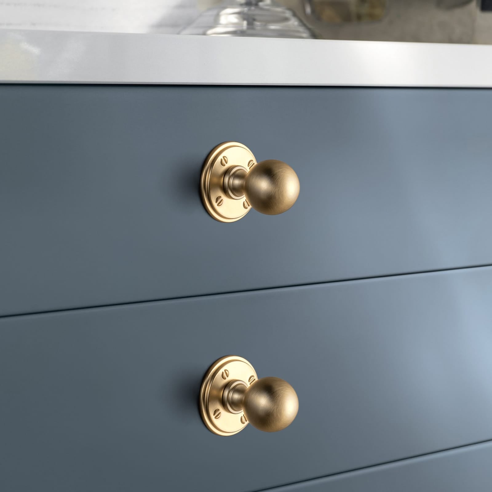 Goo-Ki Stylish Zinc Alloy Cabinet Knobs Classic Round Design Durable Cabinet Handles