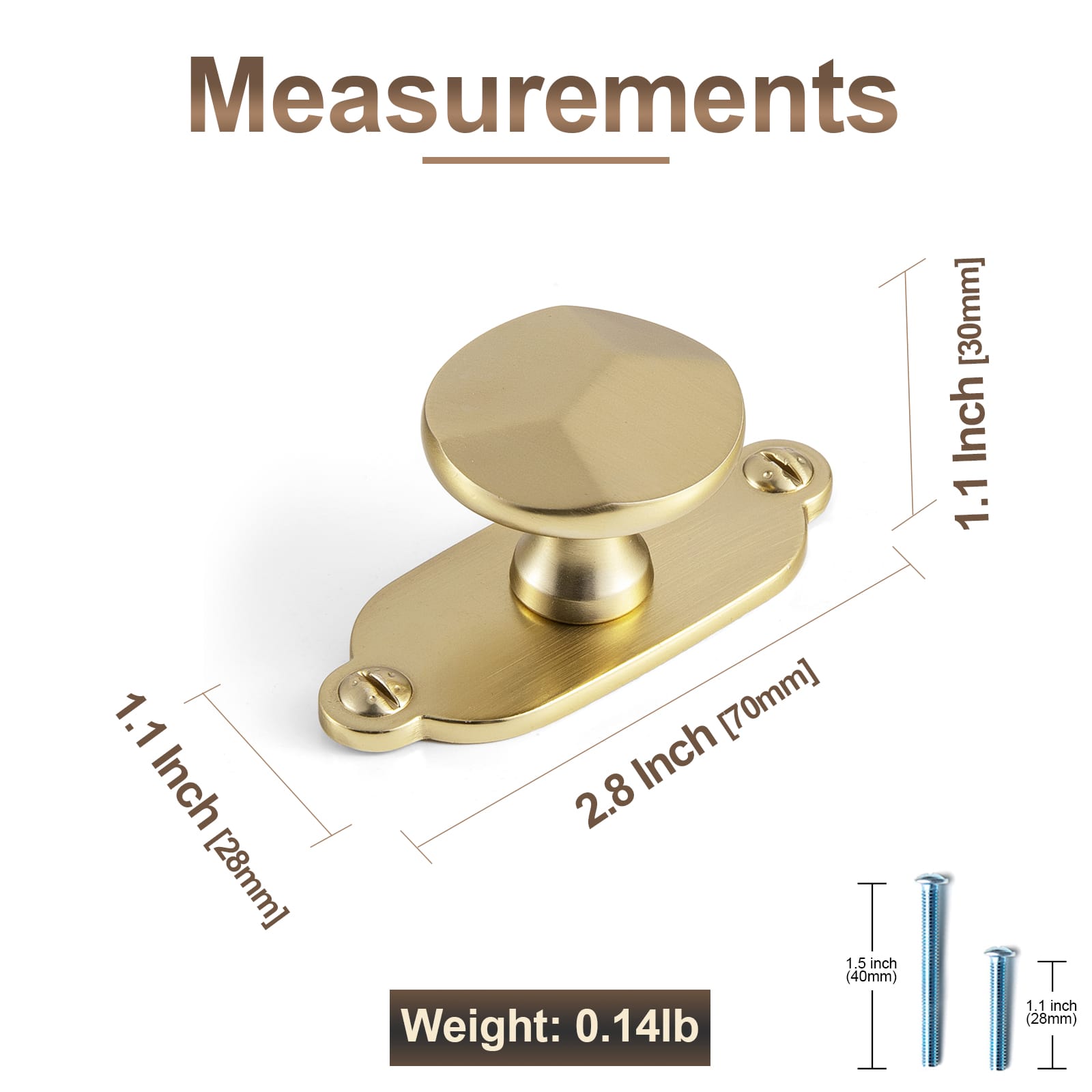 Goo-Ki Traditional Aged Bronze Zinc Alloy Cabinet Knob, Elegant Round Knob with Decorative Back Plate for Kitchen & Bathroom Cabinets