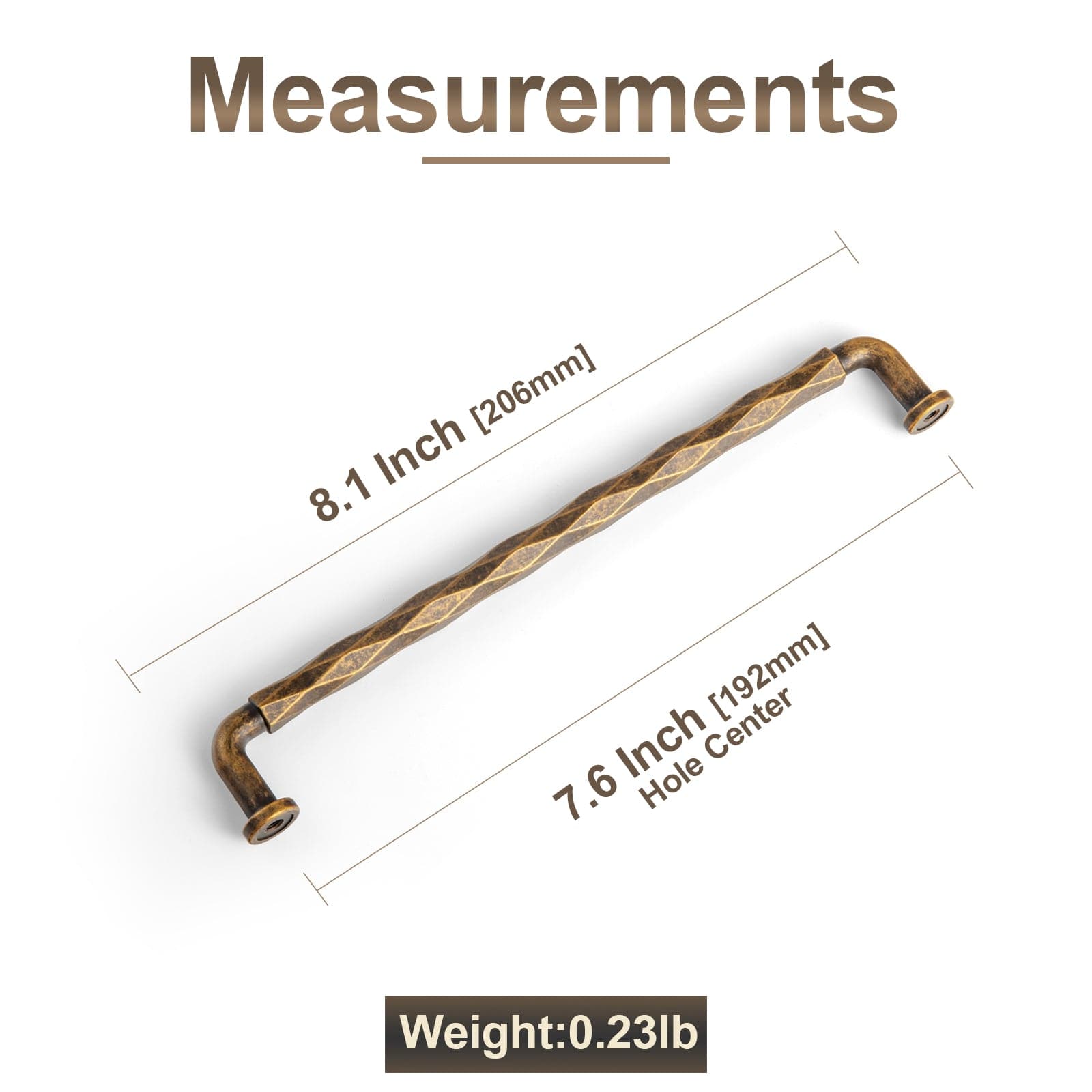 Goo-Ki Twisted Design Decorative Zinc Alloy Cabinet Handles for Kitchen Cabinets