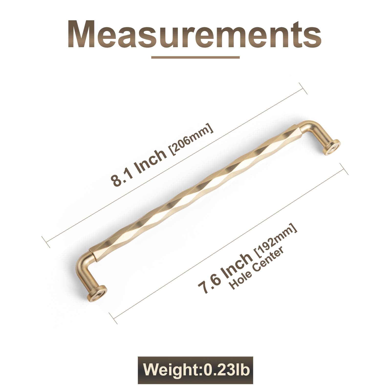 Goo-Ki Twisted Design Decorative Zinc Alloy Cabinet Handles for Kitchen Cabinets