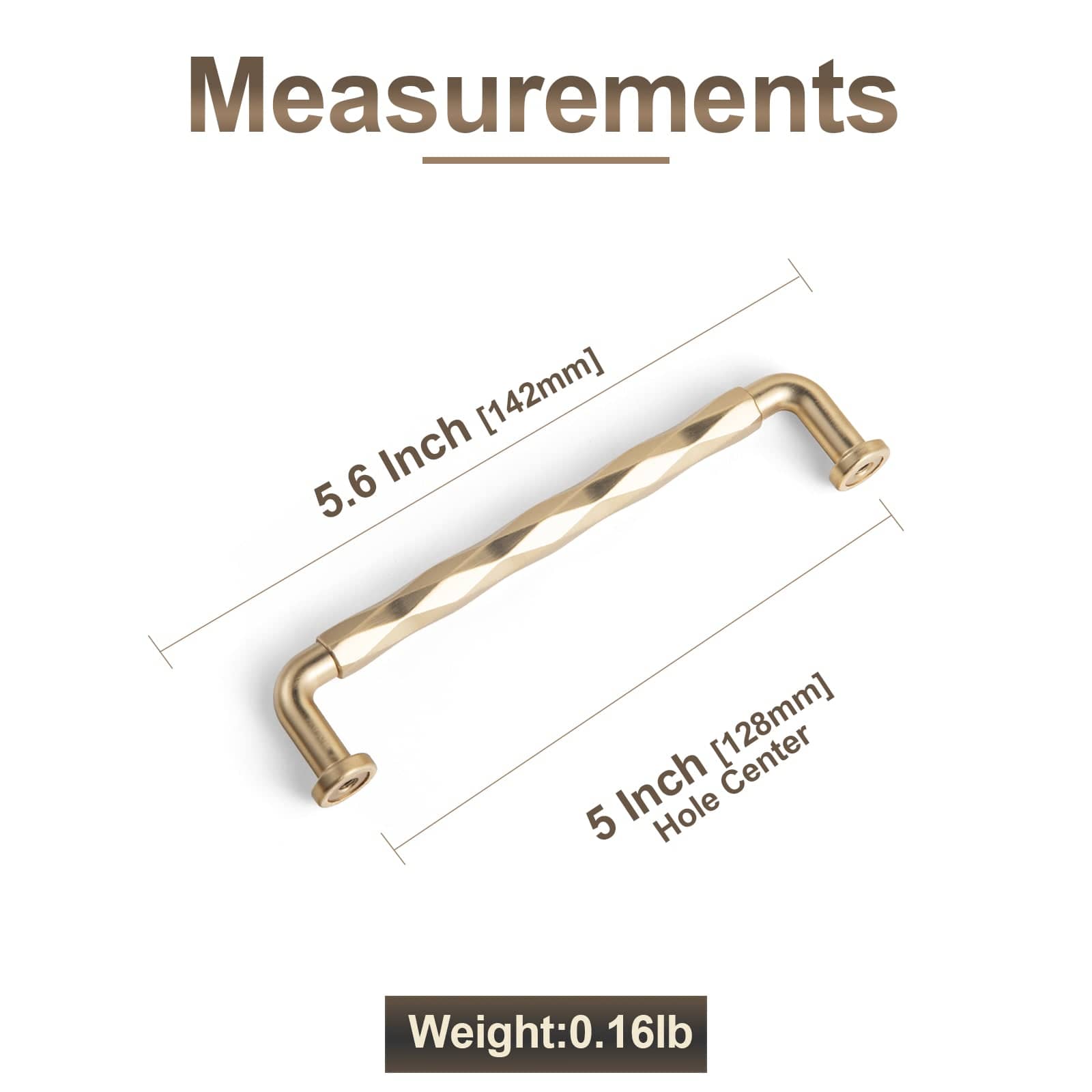 Goo-Ki Twisted Design Decorative Zinc Alloy Cabinet Handles for Kitchen Cabinets