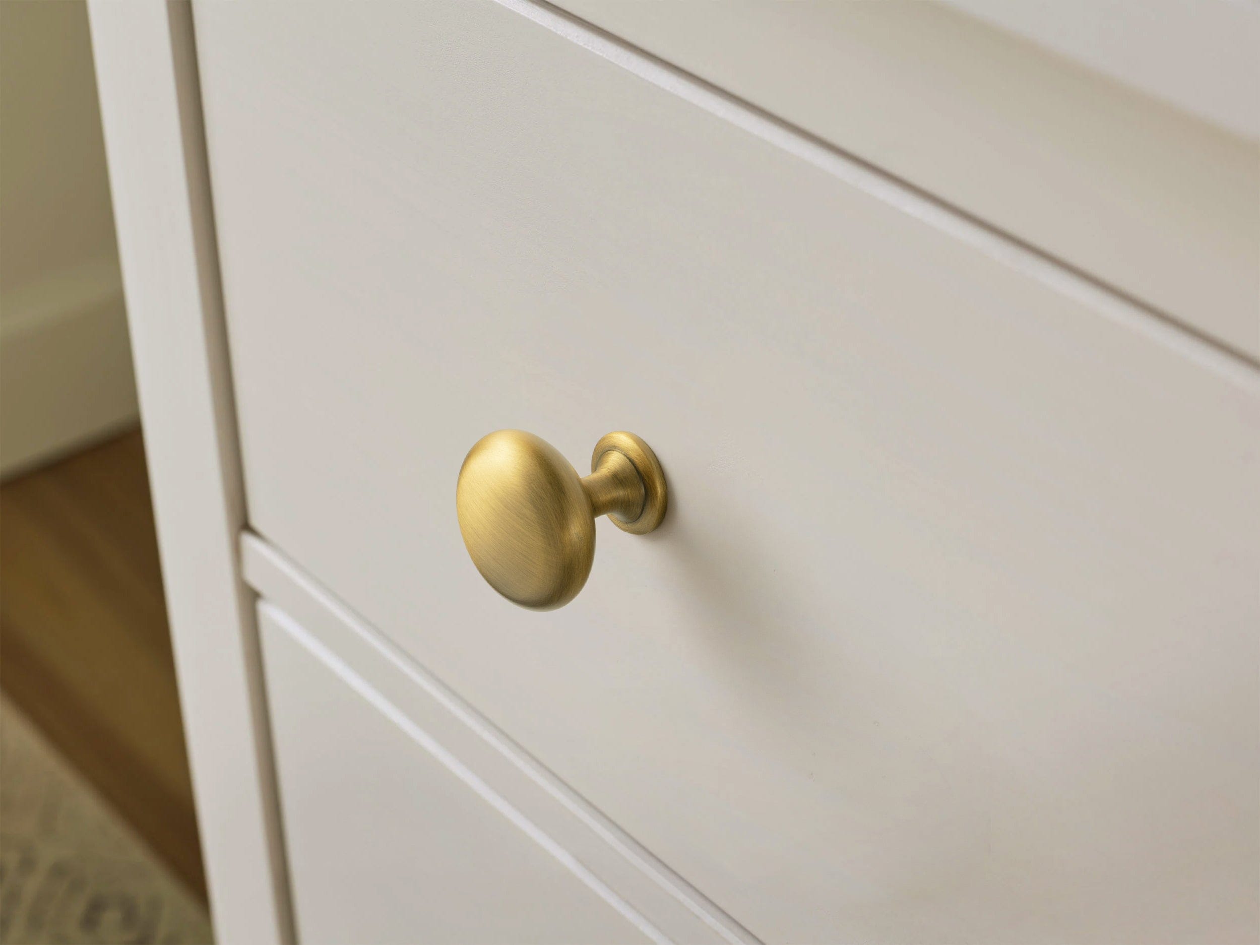 Goo-Ki Vintage Brass Mushroom Cabinet Knobs Zinc Alloy Drawer Handles for Kitchen Cupboard