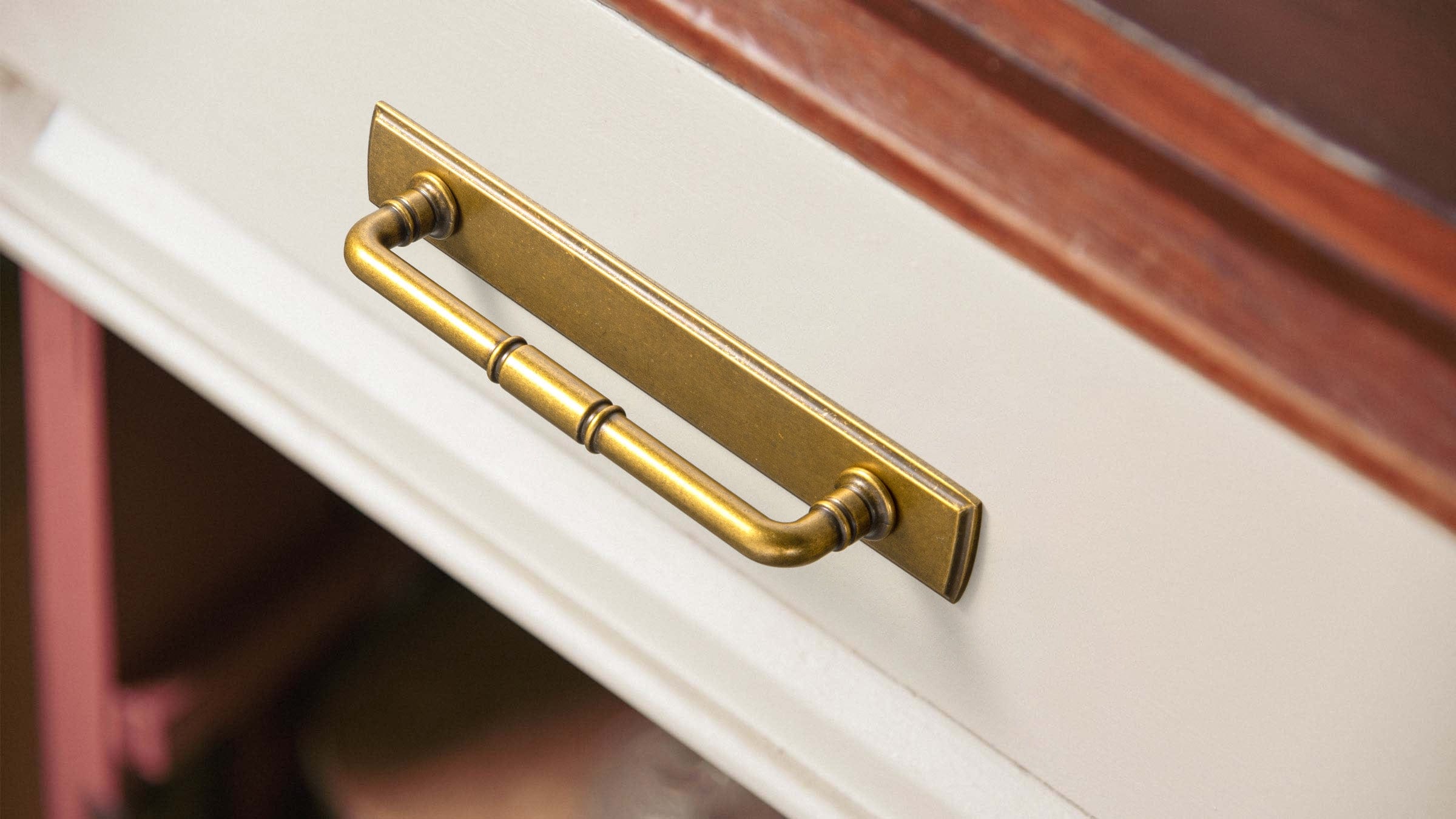 Goo-Ki Vintage Brass Pipe Style Cabinet Handles for Modern - Rustic Interiors
