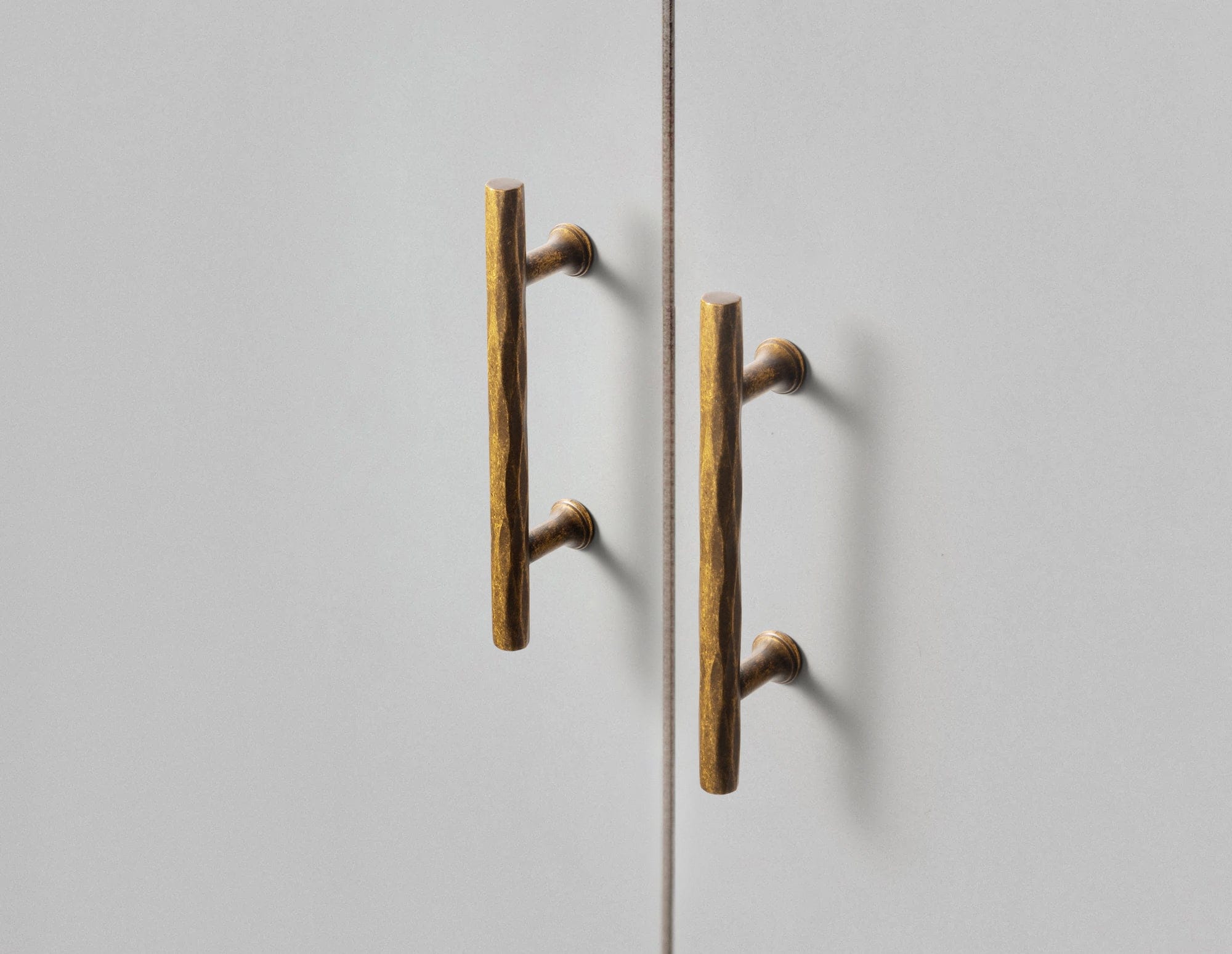 Goo-Ki Vintage Brass Zinc Alloy Twisted Texture Cabinet Pulls - Kitchen Cupboard Dresser Handles