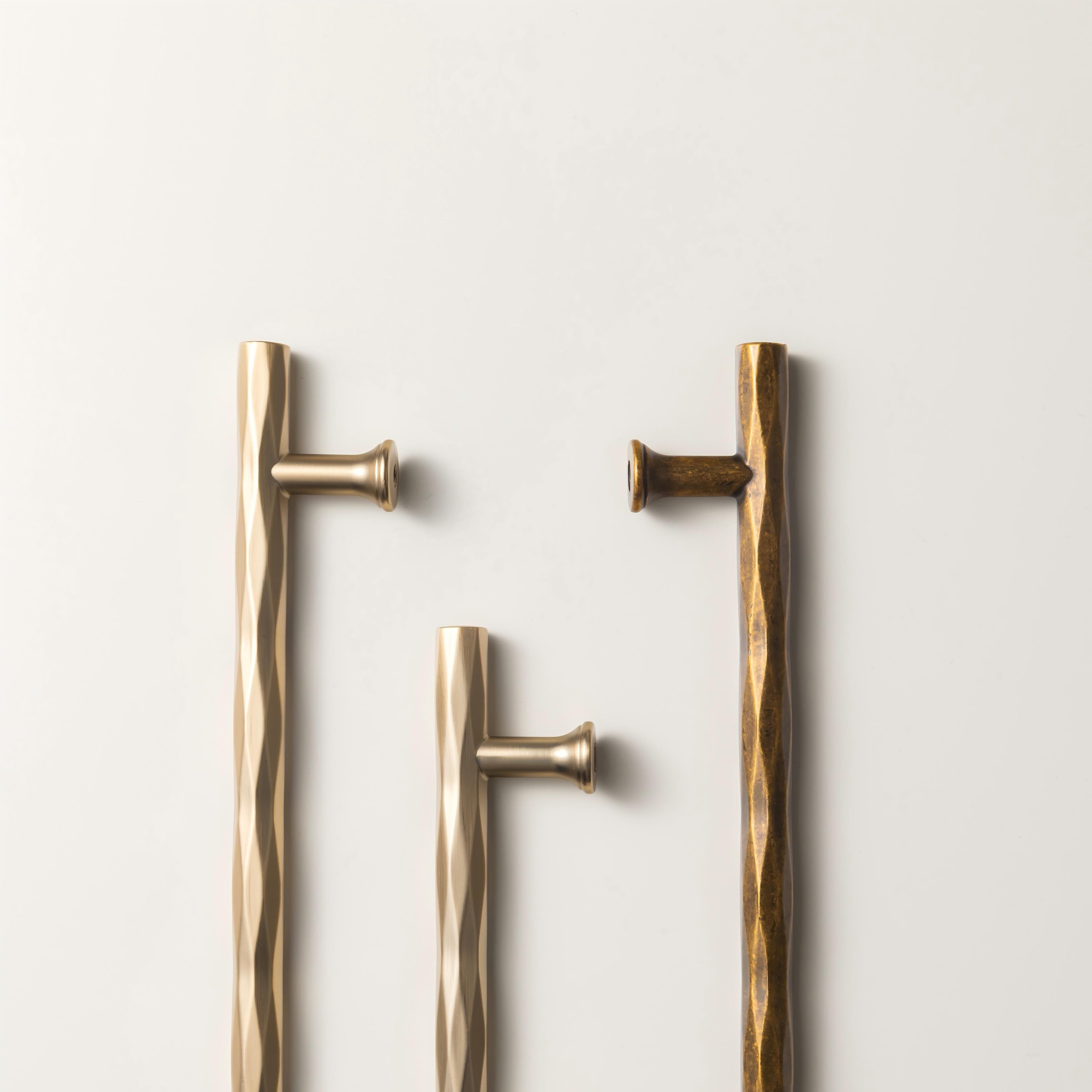 Goo-Ki Vintage Brass Zinc Alloy Twisted Texture Cabinet Pulls - Kitchen Cupboard Dresser Handles