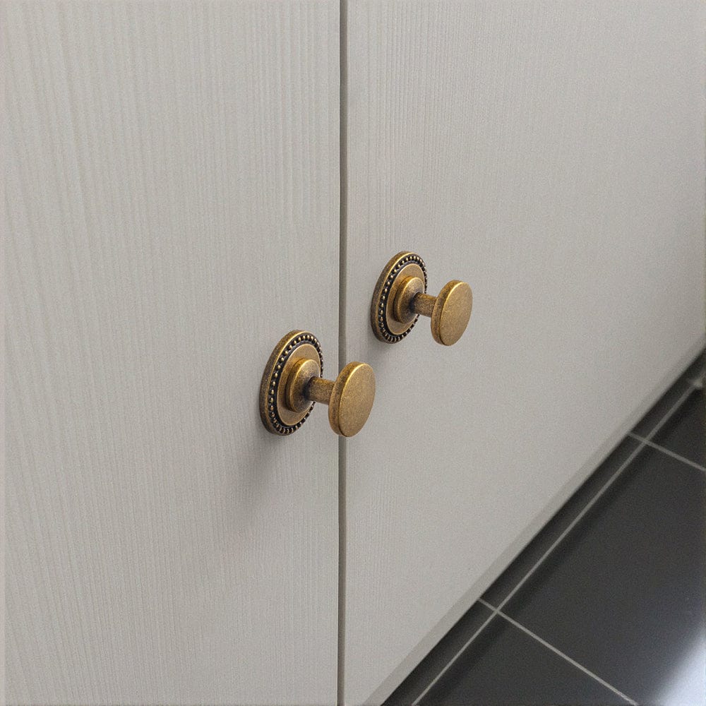 Goo-Ki Vintage Cabinet Knobs with Cylindrical Stem Minimalist Dresser Hardware