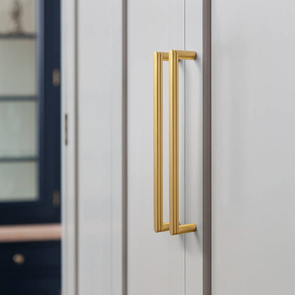 Goo-Ki Vintage Carved Cabinet Pulls Antique Brass Kitchen Hardware