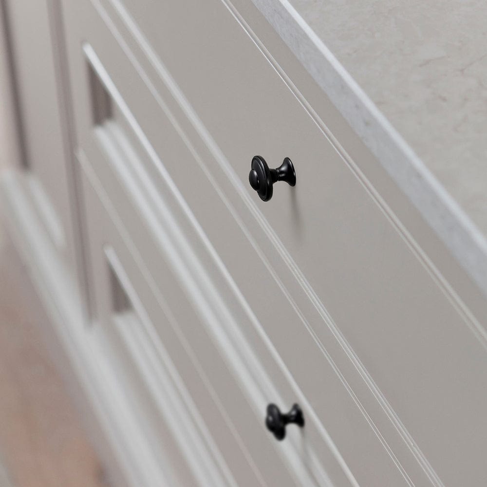 Goo-Ki Vintage Decorative Cabinet Knobs with Layered Concentric Ring Design for Classic Kitchen Drawer